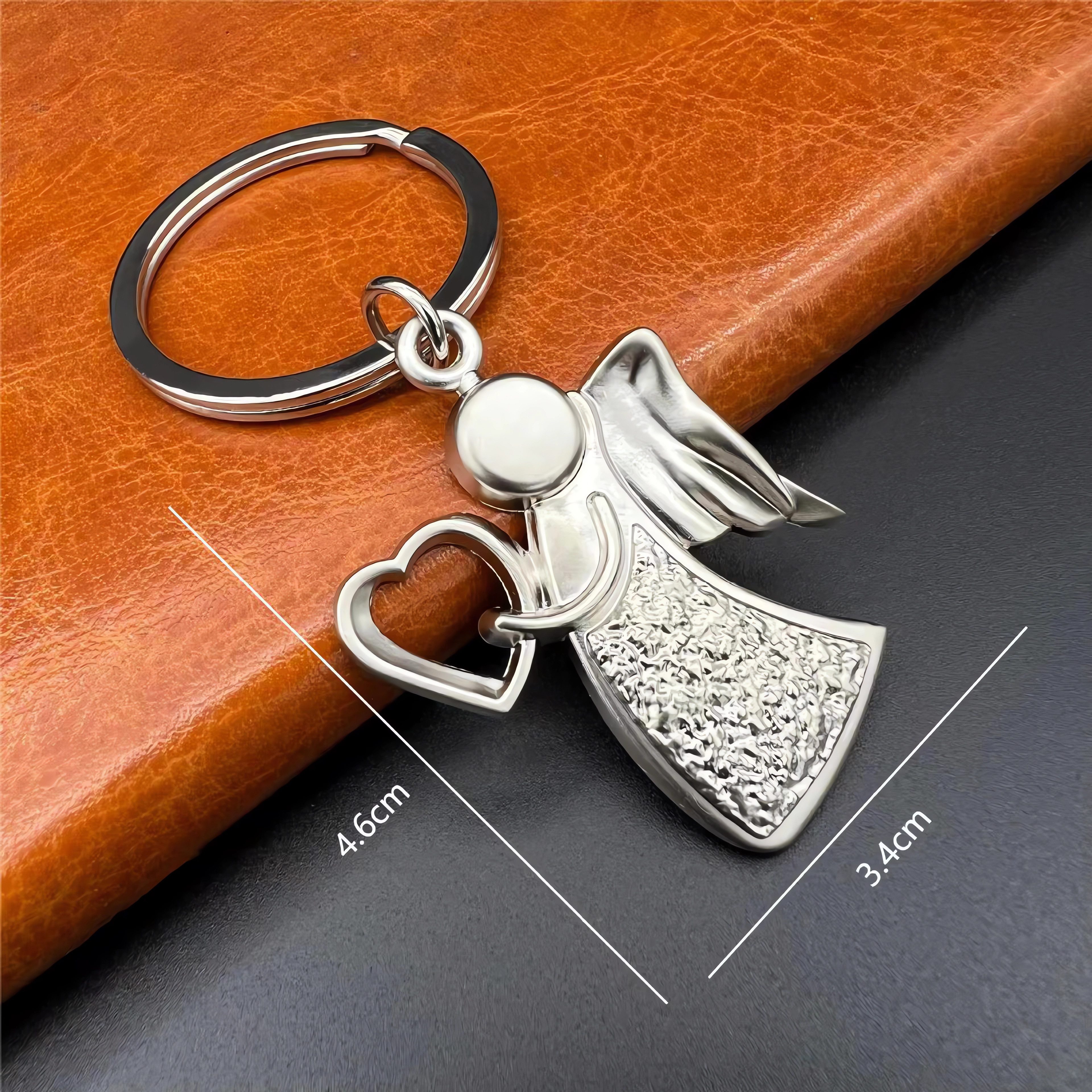 Jumpeak Schlüsselanhänger 3 Engelsflügel Metall Schlüsselanhänger, Taschenschlüsselanhänger, Drei Stile zur Auswahl, Metall Engel Schlüsselanhänger,moderner Stil