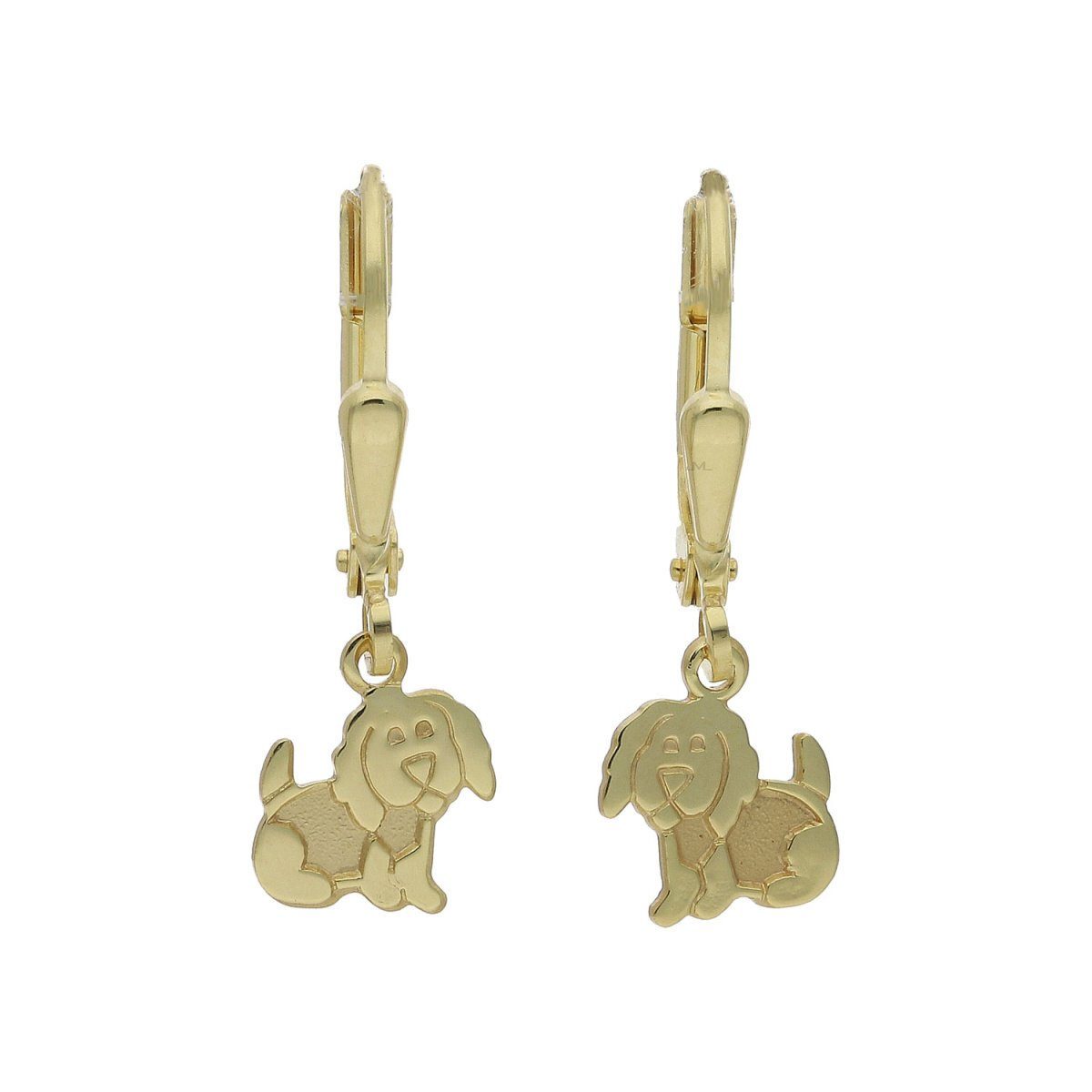 JuwelmaLux Paar Ohrhänger Ohrhänger Gold, inkl. Schmuckschachtel