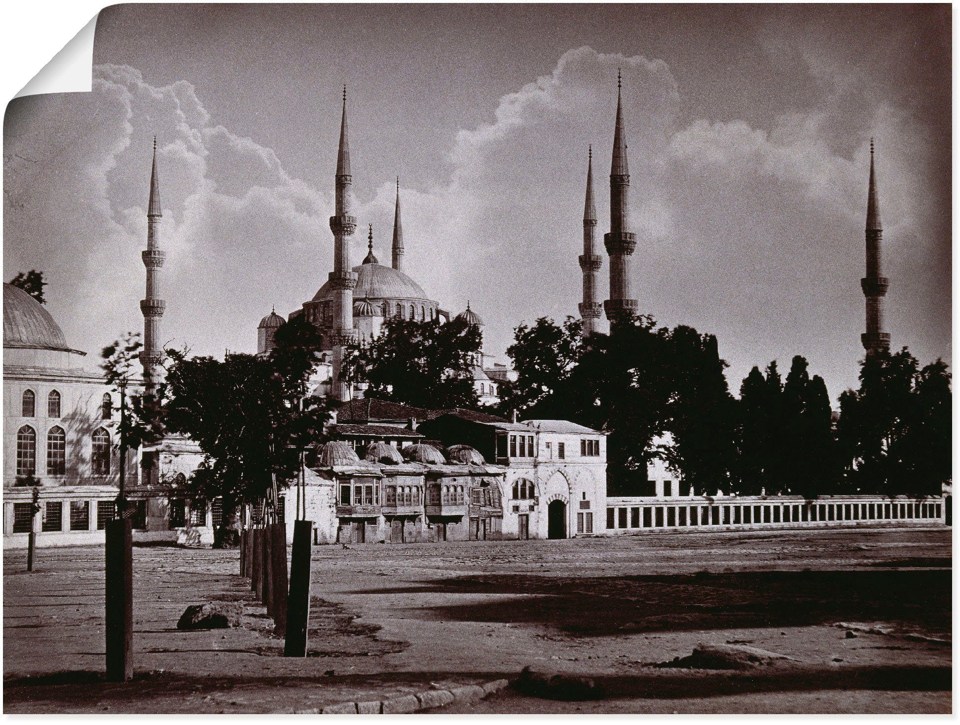 versch. Wandbild Konstantinopel: Größen Wandaufkleber Artland oder Religion als Moschee Sultan in I., Leinwandbild, Poster St), Ahmed (1