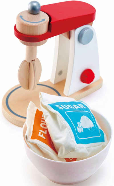 Hape Kinder-Rührgerät Holzspielzeug, Mixer & Rührer, (Set, 4-tlg), mit beweglichen Rührarm