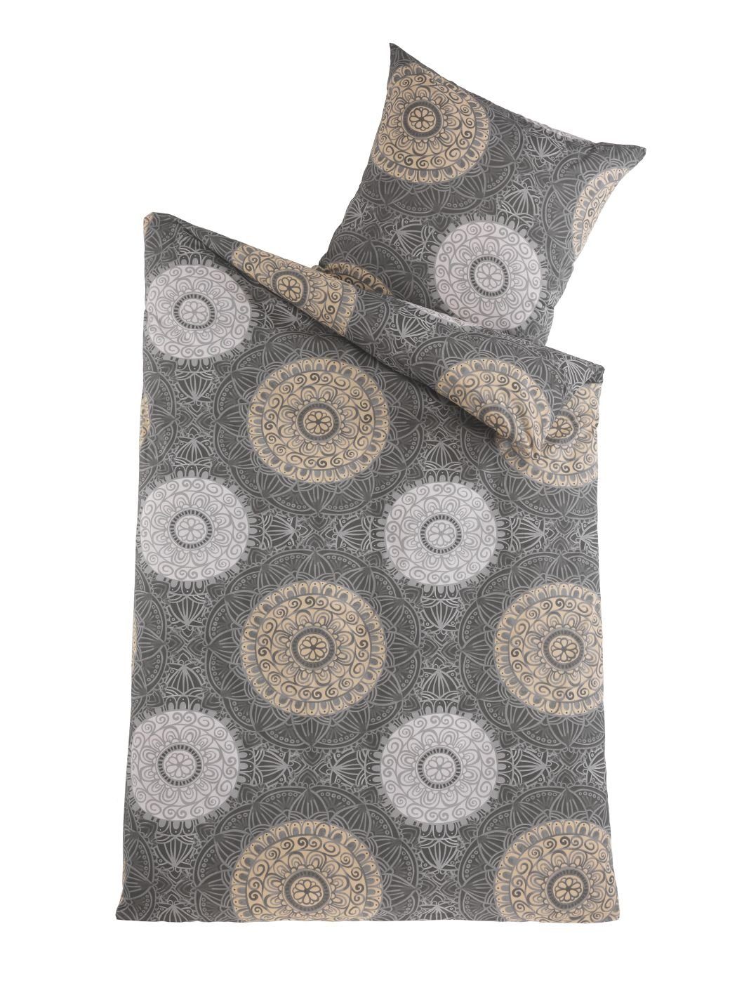 soma Bettwäsche Set Renforcé 135x200 Baumwolle Ava anthrazit, Renforcé, 2 t günstig online kaufen