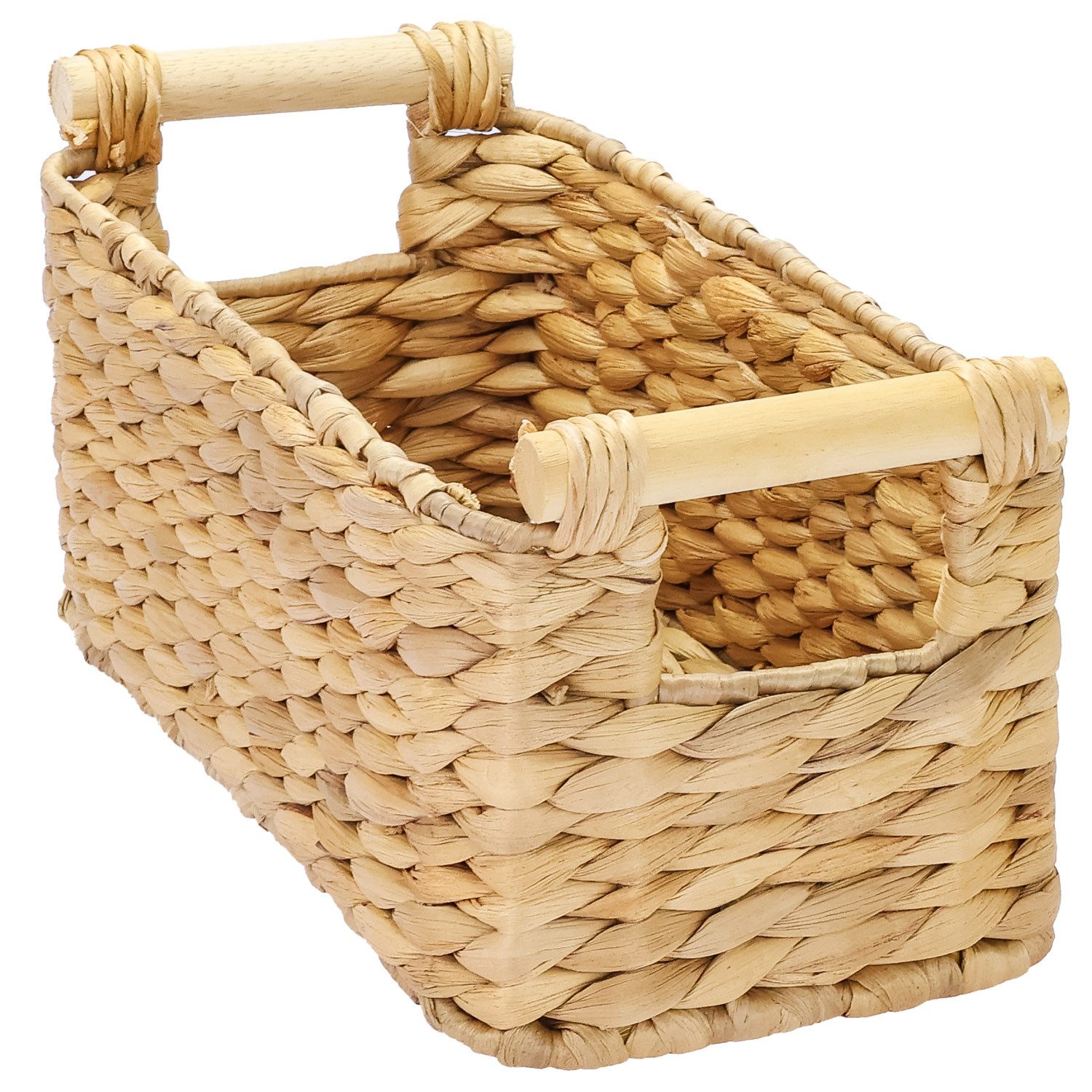 HMF Aufbewahrungskorb Nachhaltiger Aufbewahrungskorb mit Holzgriffen, günstig online kaufen