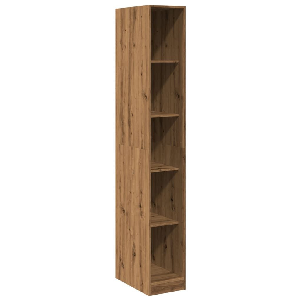 vidaXL Bücherregal 30 x 50 x 200 cm Bücherregal aus Holz 5 Fächer 30x50x200 cm stabil für