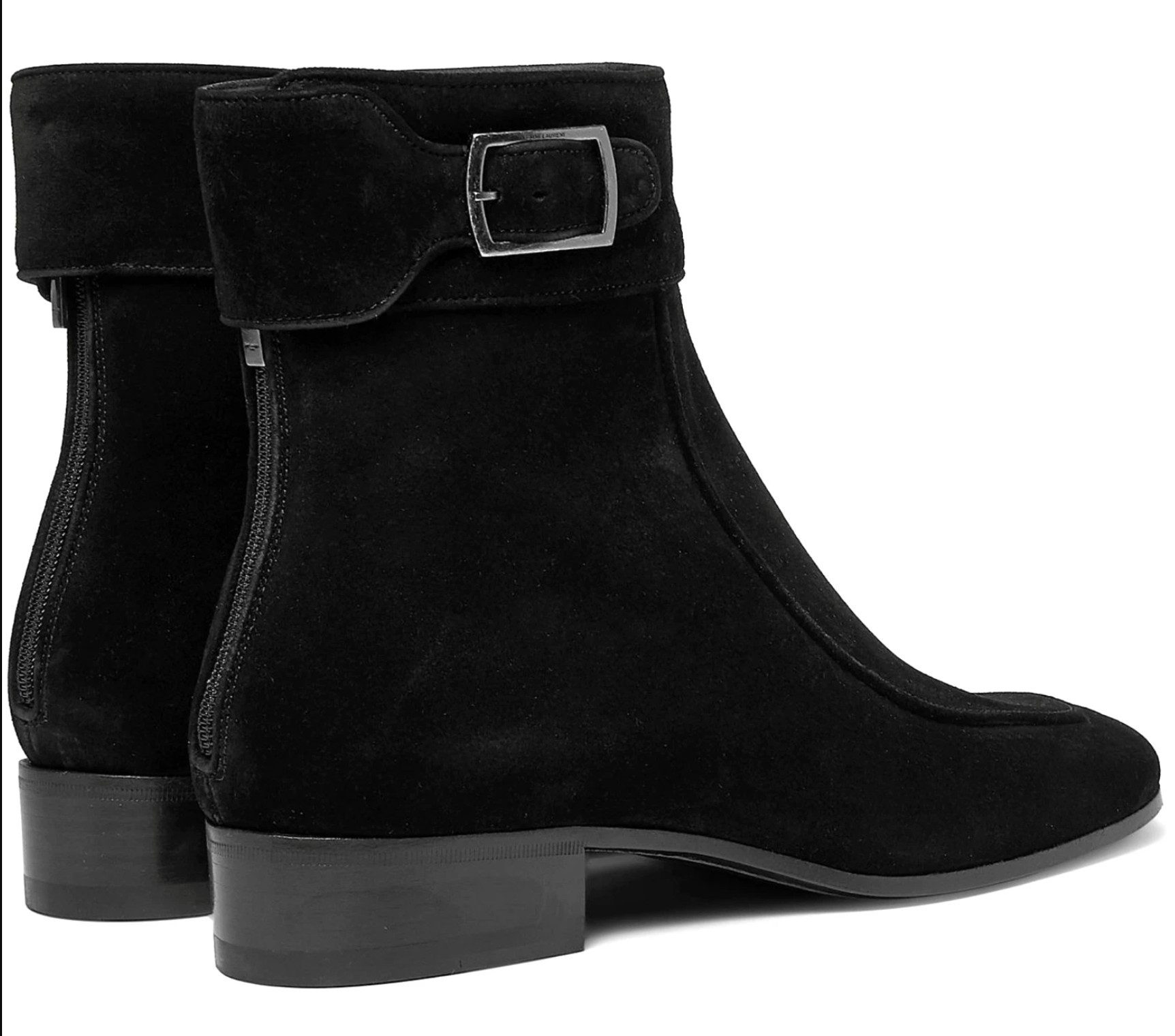 YVES SAINT LAURENT MILES 30 Suede Boots Cuban Heel Stiefeletten Ankleboots selbstbewusste Silhouette mit subtiler Rock-Attitüde