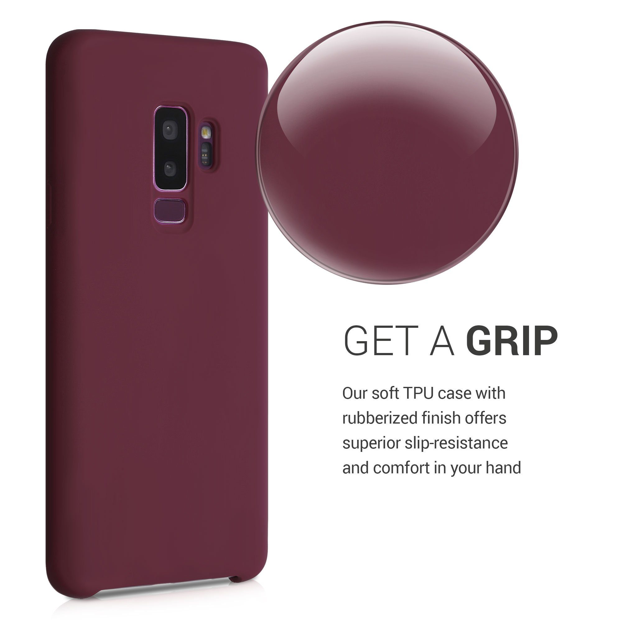 kwmobile Handyhülle Handyhülle für Samsung Galaxy S9 Plus Hülle, Weiches Handy Silikon Case - Schutzhülle Cover
