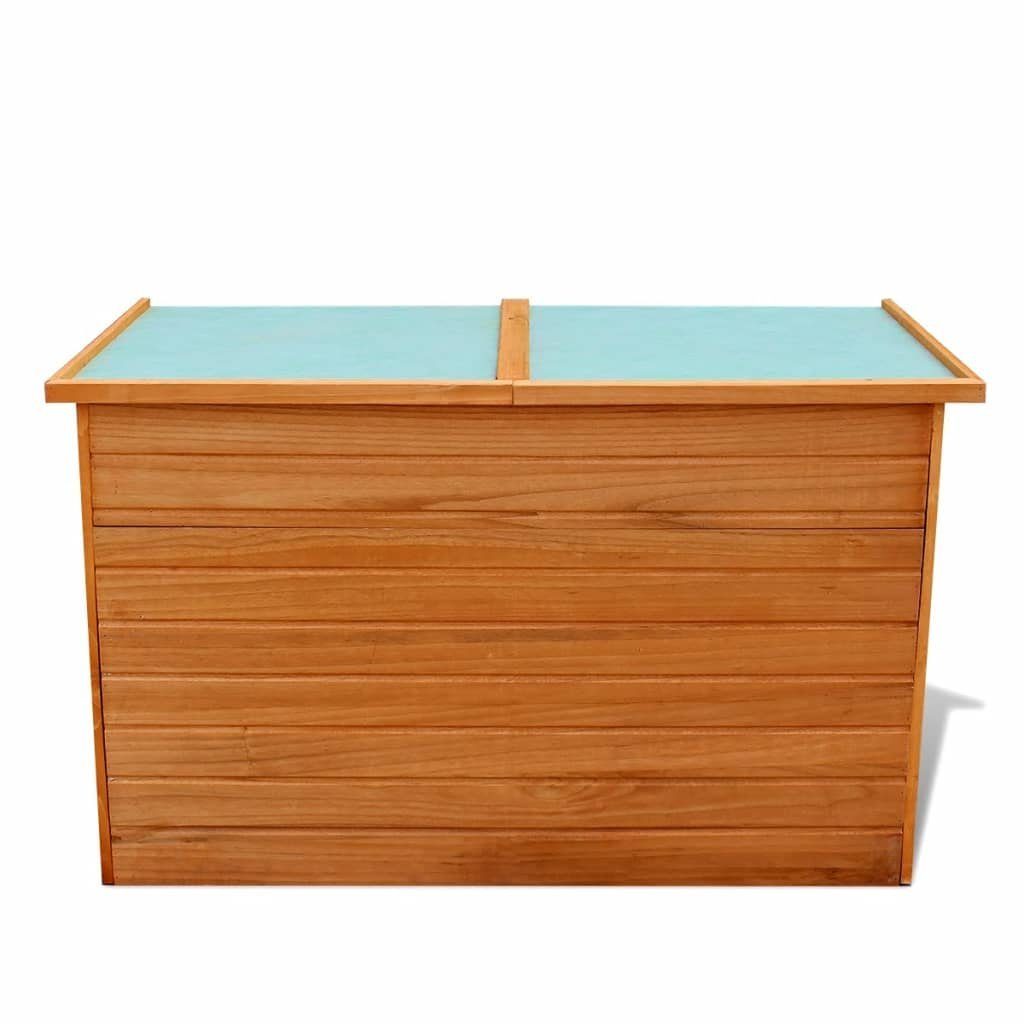 126x72x72 cm furnicato Holz Gartenbox Garten-Aufbewahrungsbox