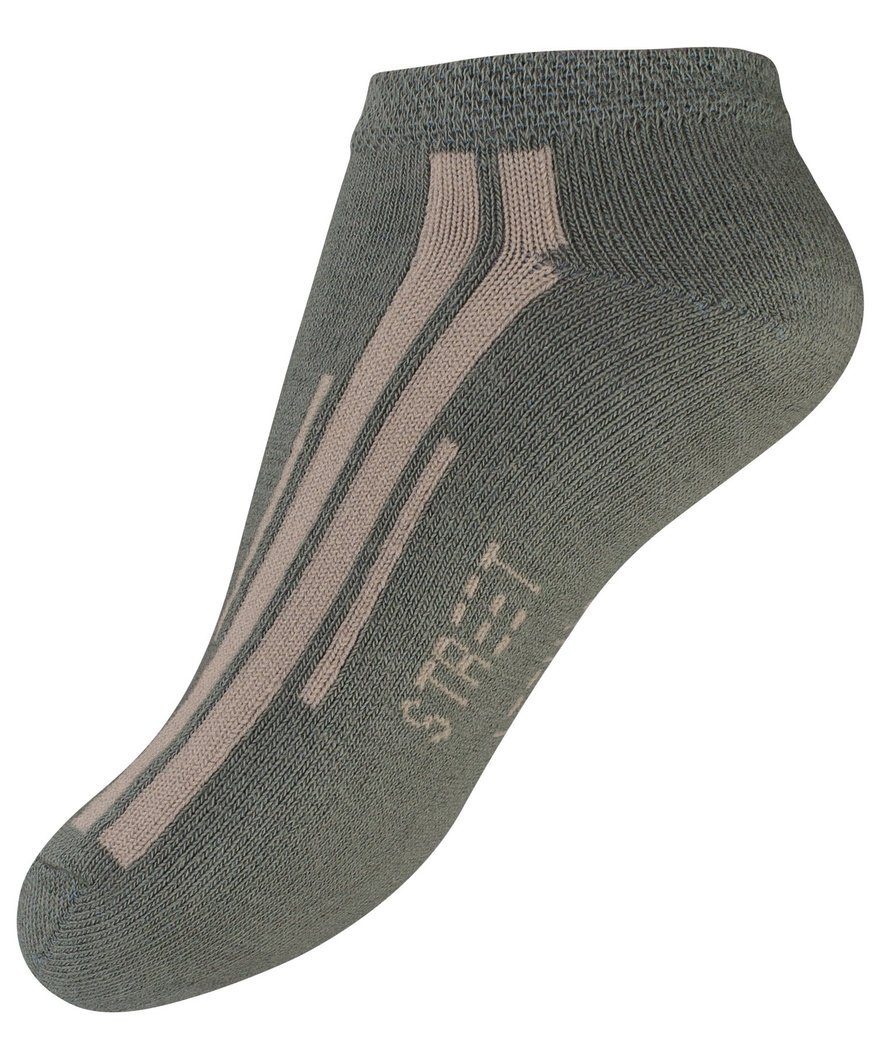 Yenita® Sneakersocken in Baumwollqualität (8-Paar) im angenehmer "Streetdesign"