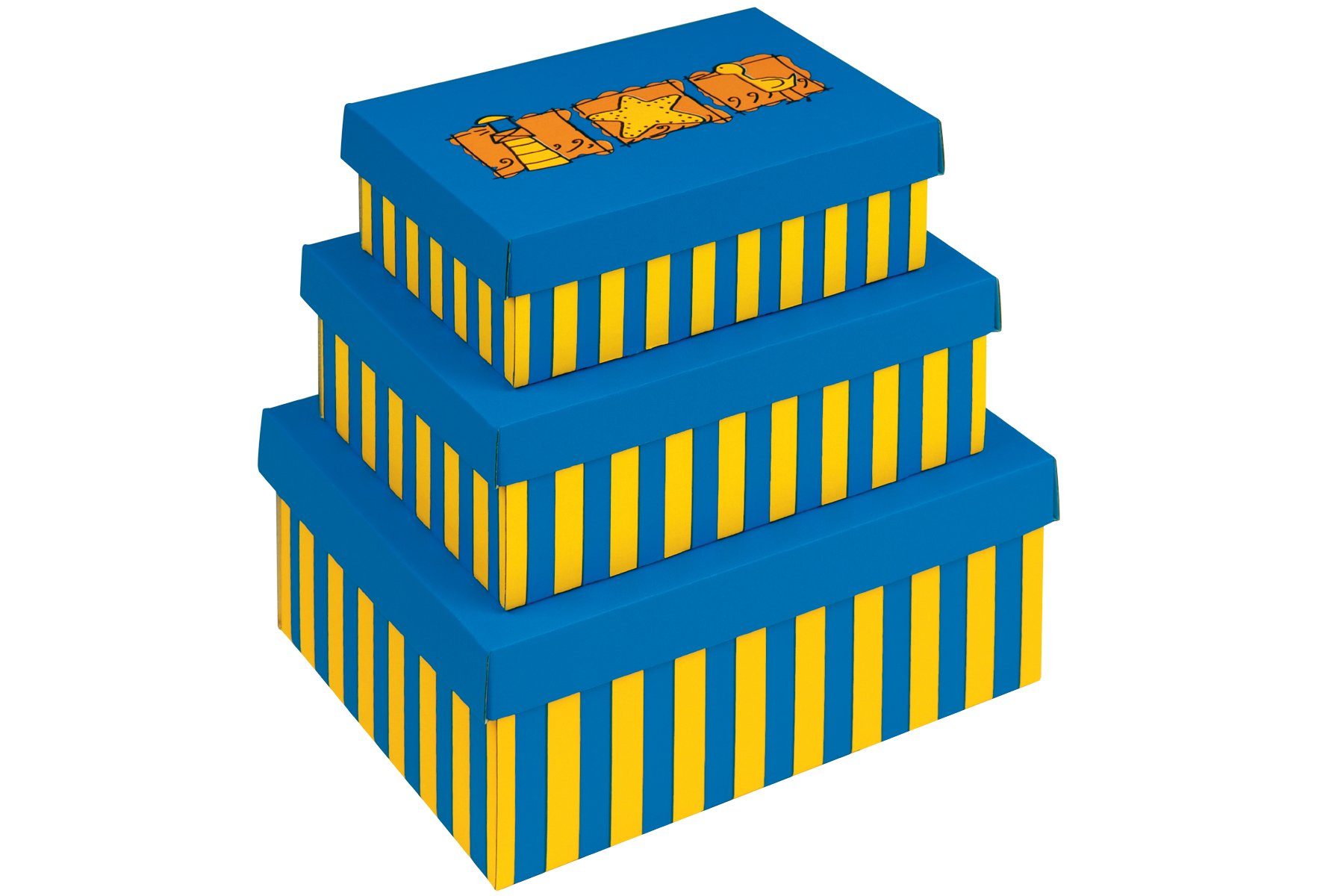NIPS Aufbewahrungsbox BEACH (3er Set), Sommer-Motiv, günstig online kaufen
