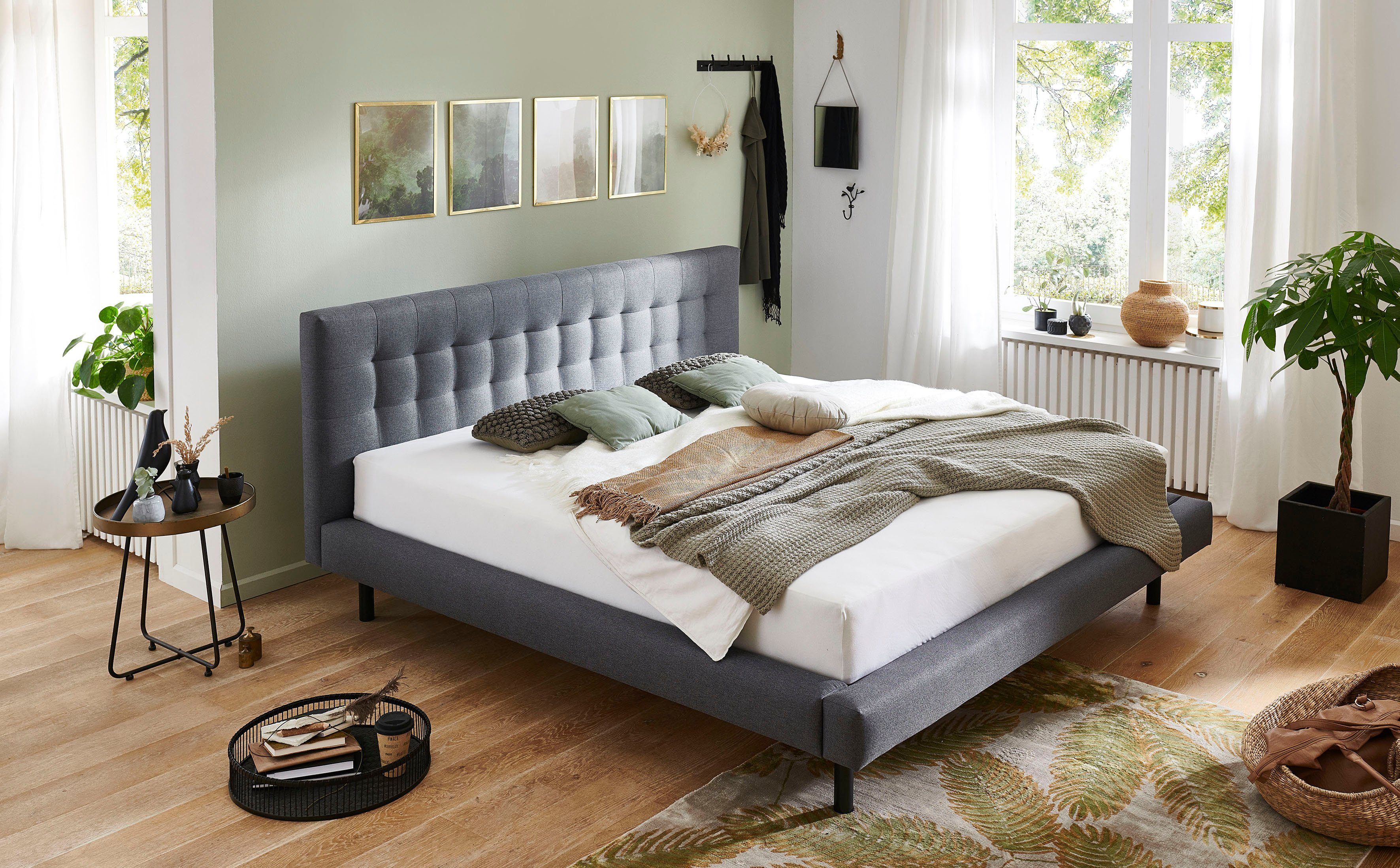 Home affaire Polsterbett Tobjörn, Mit breitem Futon-Rahmen