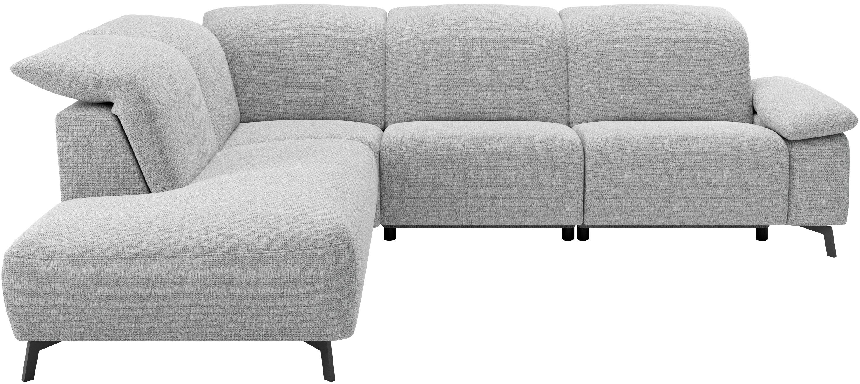 Musterring Ecksofa MR 370, intelligenter Komfort im modernen Design, Optionale Relaxfunktion, flexible Kopfteile & klappbare Armlehnen