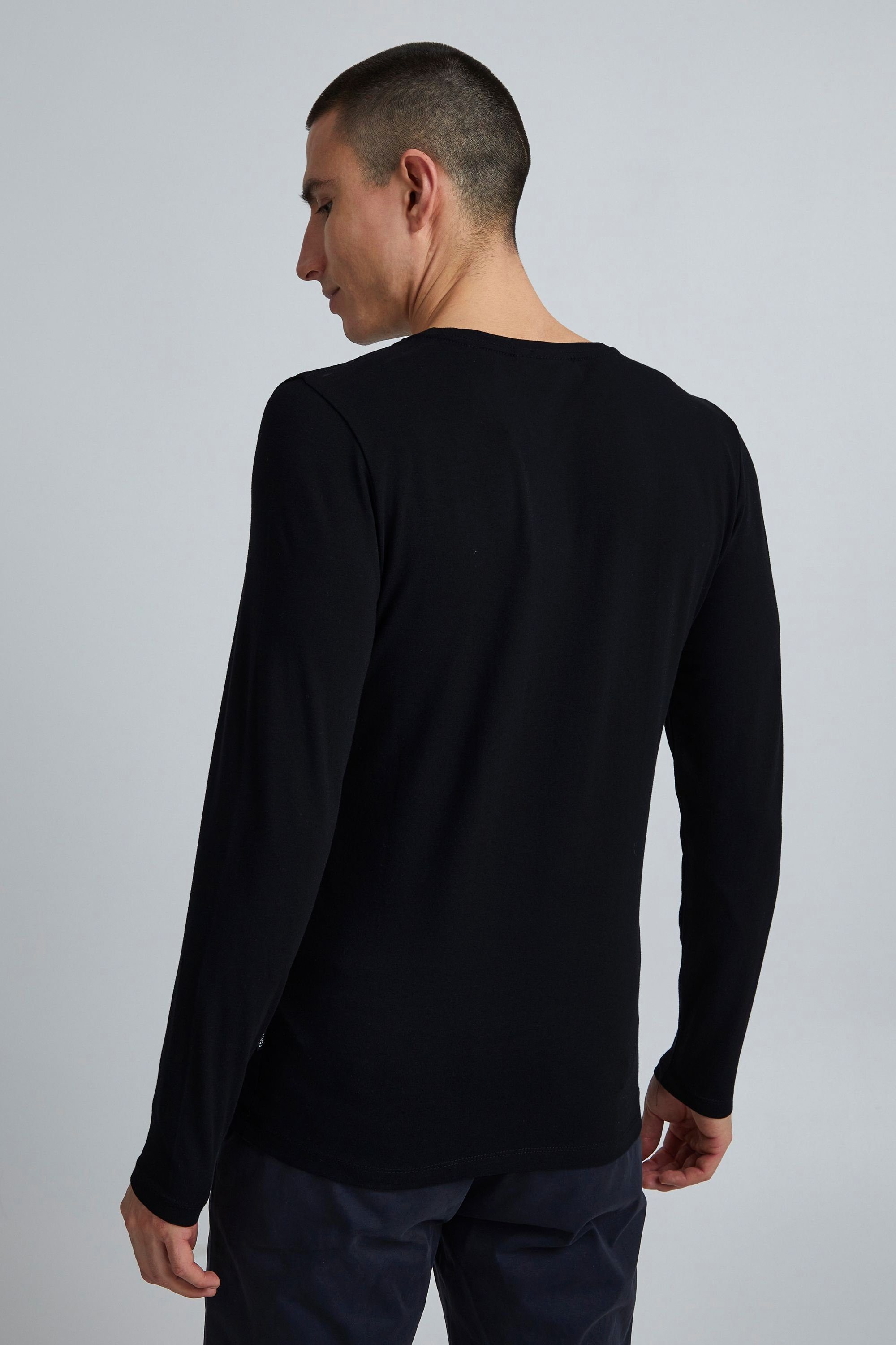 Casual Friday Langarmshirt CFTheo Klassisches (194007) black 20503726 - Anthracite Langarmshirt