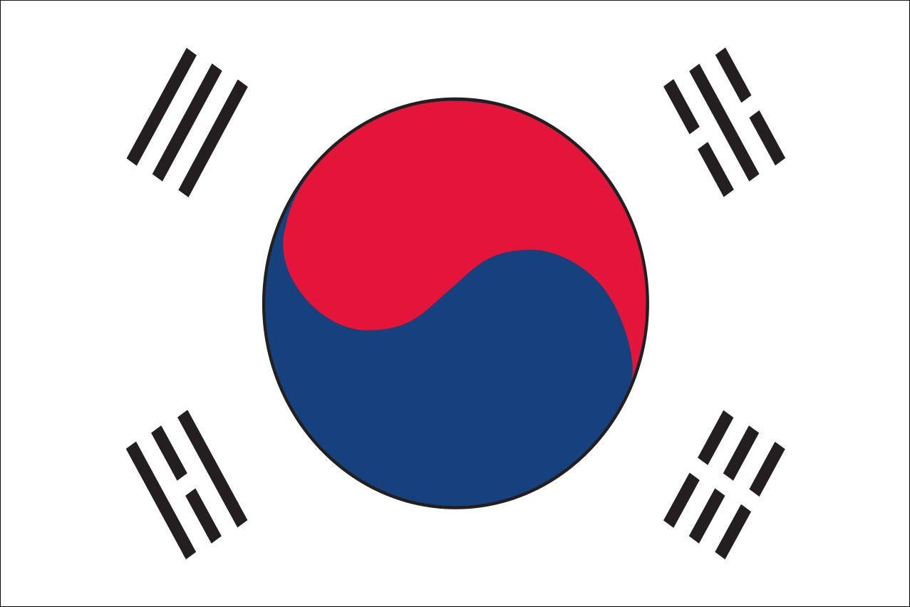 flaggenmeer Flagge Südkorea 160 g/m² Querformat