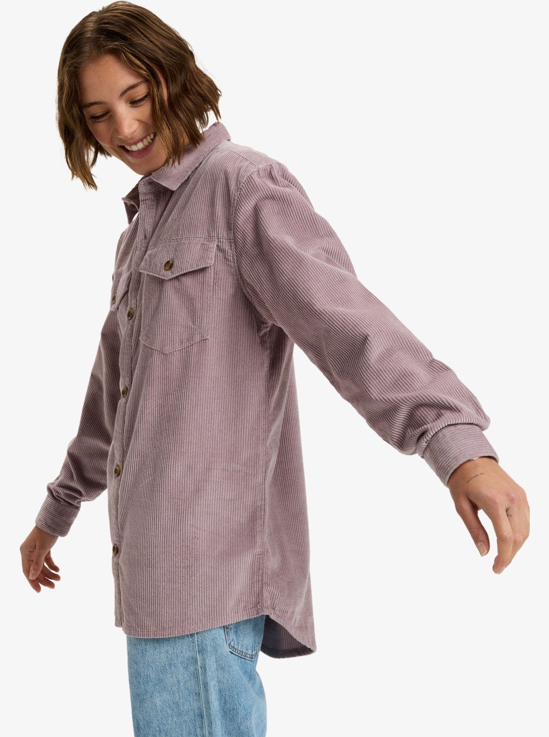 Roxy Langarmhemd LET IT GO CORD (1-tlg) günstig online kaufen