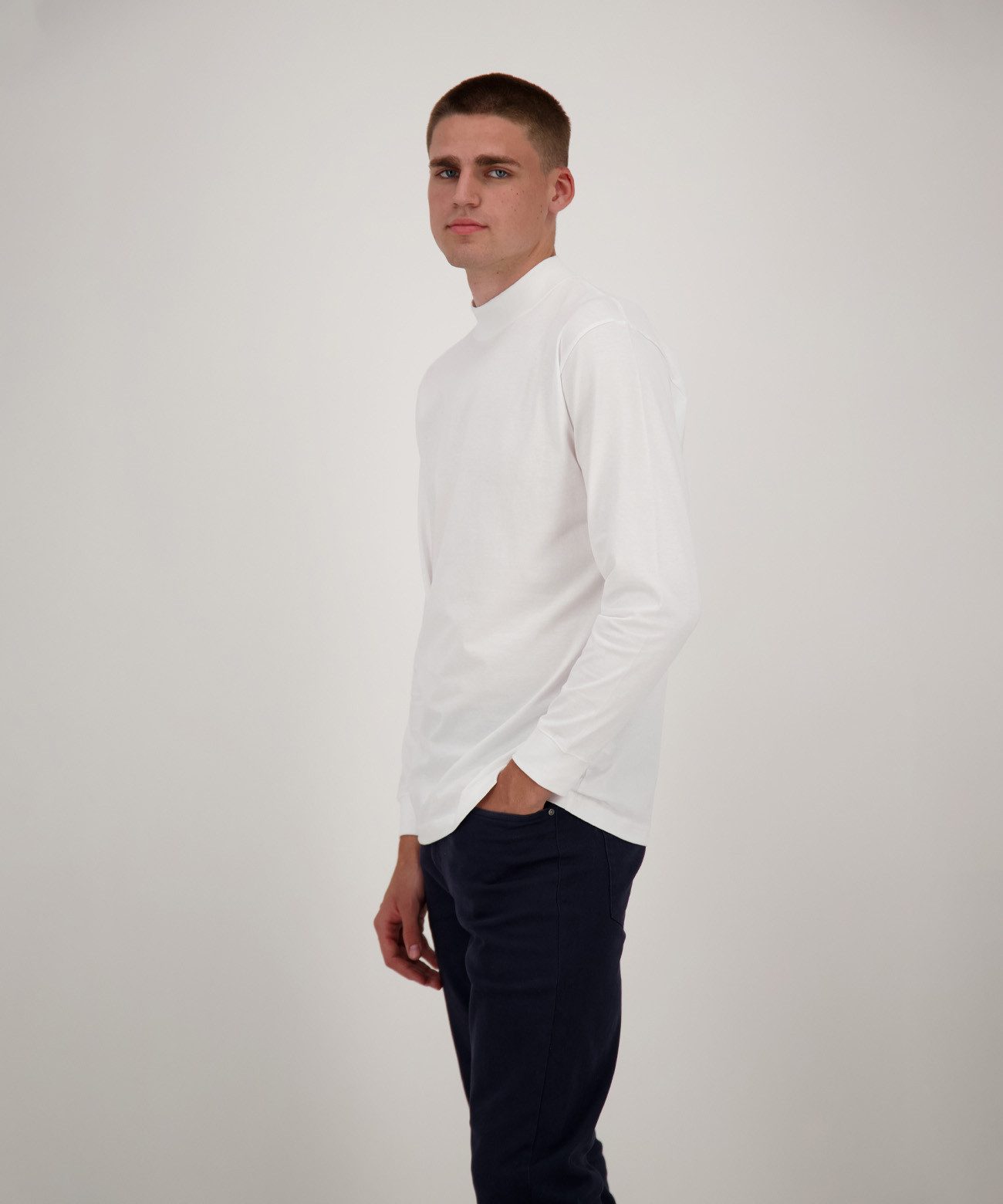 RAGMAN Stehkragenshirt