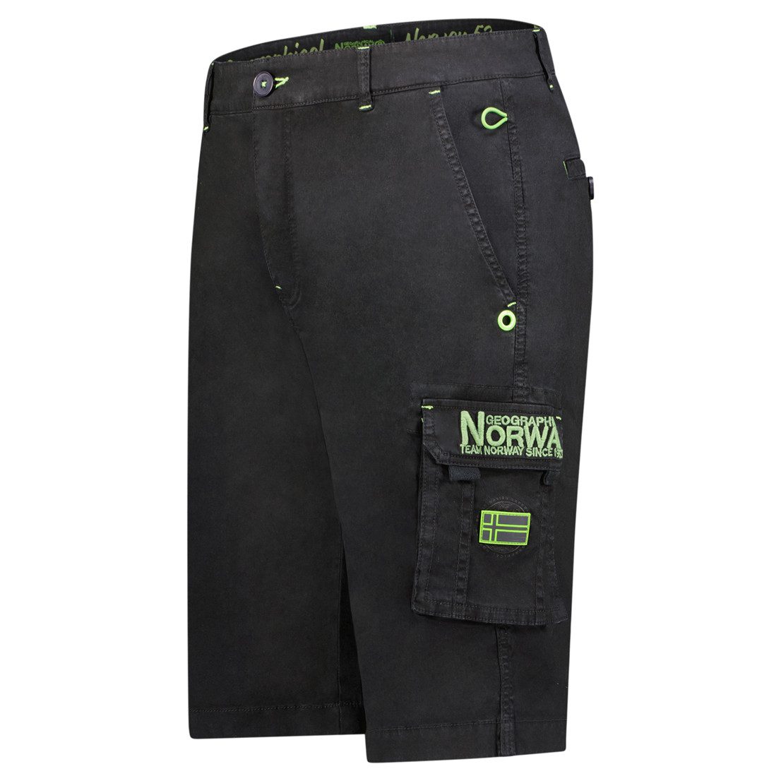 Geographical Norway Cargoshorts (1-tlg) Herren kurze Hose aus Baumwolle, Sommer-Bermuda ohne Gürtel