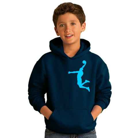 coole-fun-t-shirts Hoodie Dunk Basketball Slam Dunkin Kinder Sweatshirt mit Kapuze Hoodie Kids Jungen + Mädchen Gr.128 140 52 164 cm