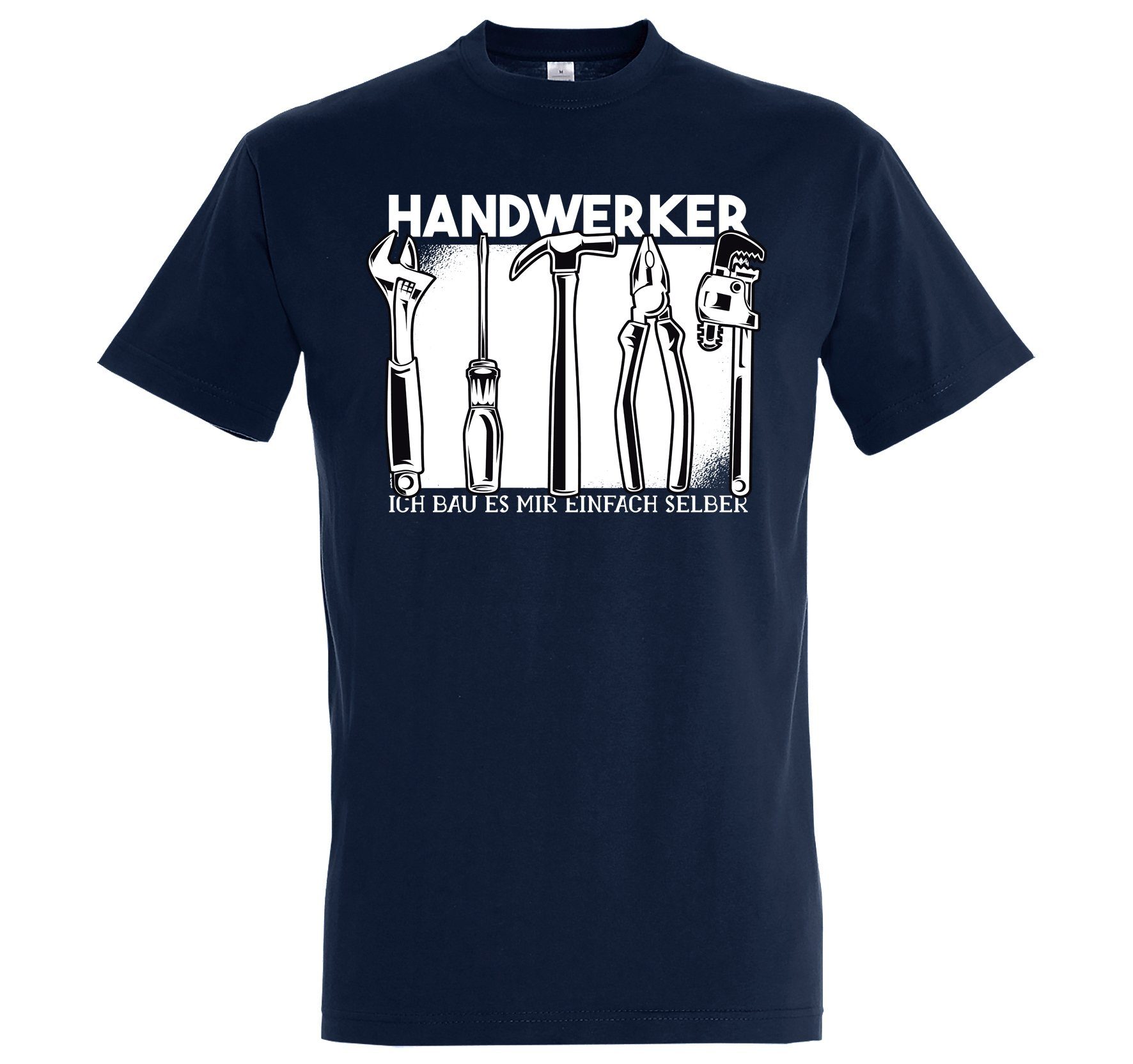 Youth Designz T-Shirt Handwerker Herren Shirt mit lustigem Handwerker Frontmotiv Navyblau | T-Shirts