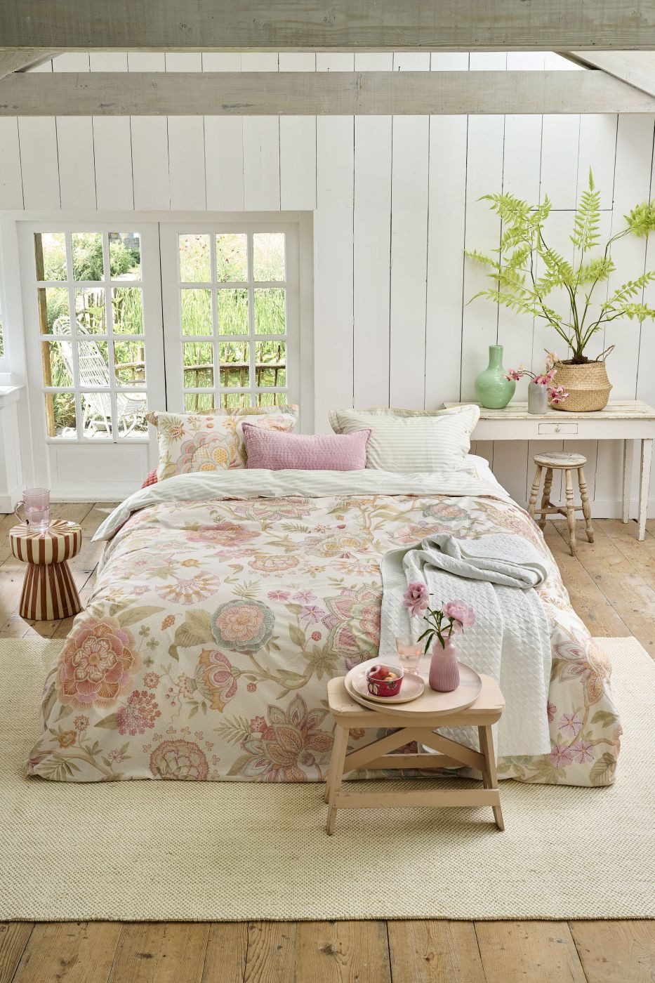 PiP Studio Dekokissen Dekokissen DE PIP Bombay Bold Off-white 80x80 Cremefarben, 80 x 80 cm