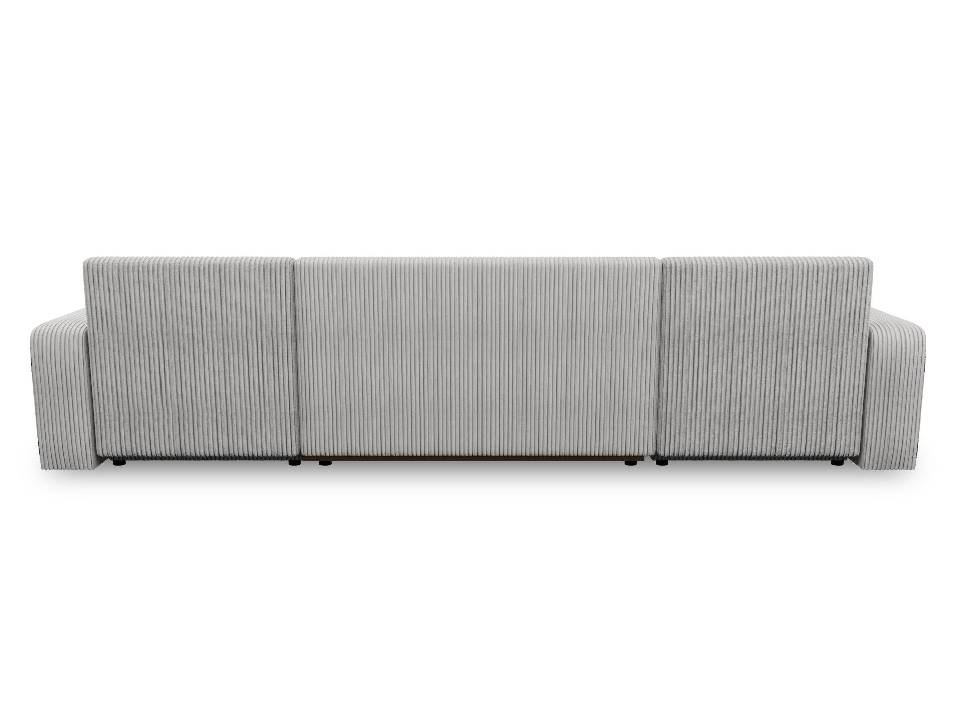 Sofnet Wohnlandschaft Roma U, mit Schlaffunktion und Bettkasten, U-Form Couch, Cord Stoff, Schlafsofa mit Wellenfeder