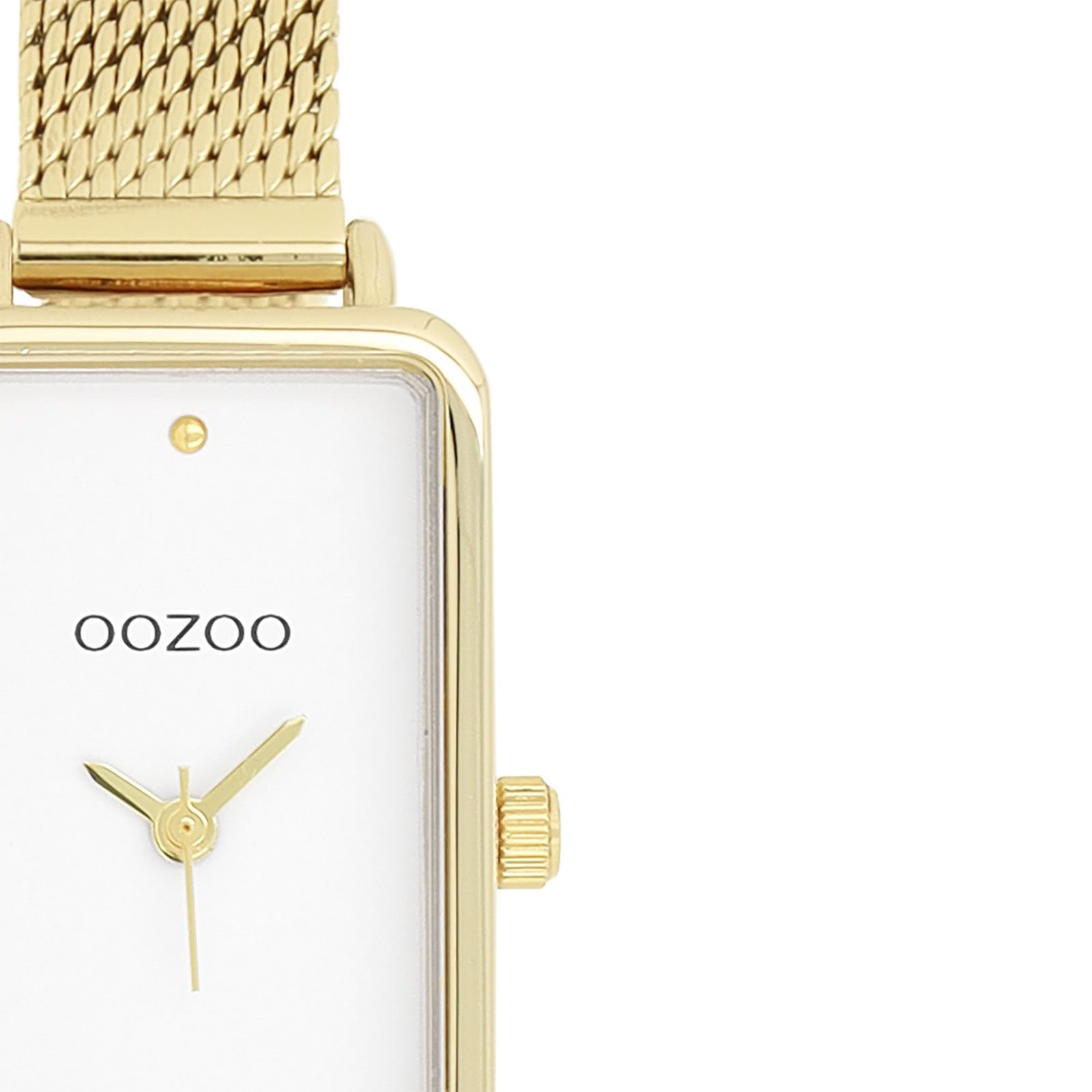 OOZOO Quarzuhr Oozoo Damen Armbanduhr Timepieces Analog, (Analoguhr), Damenuhr rechteckig, extragroß (19x31mm) Metallarmband, Fashion-Style