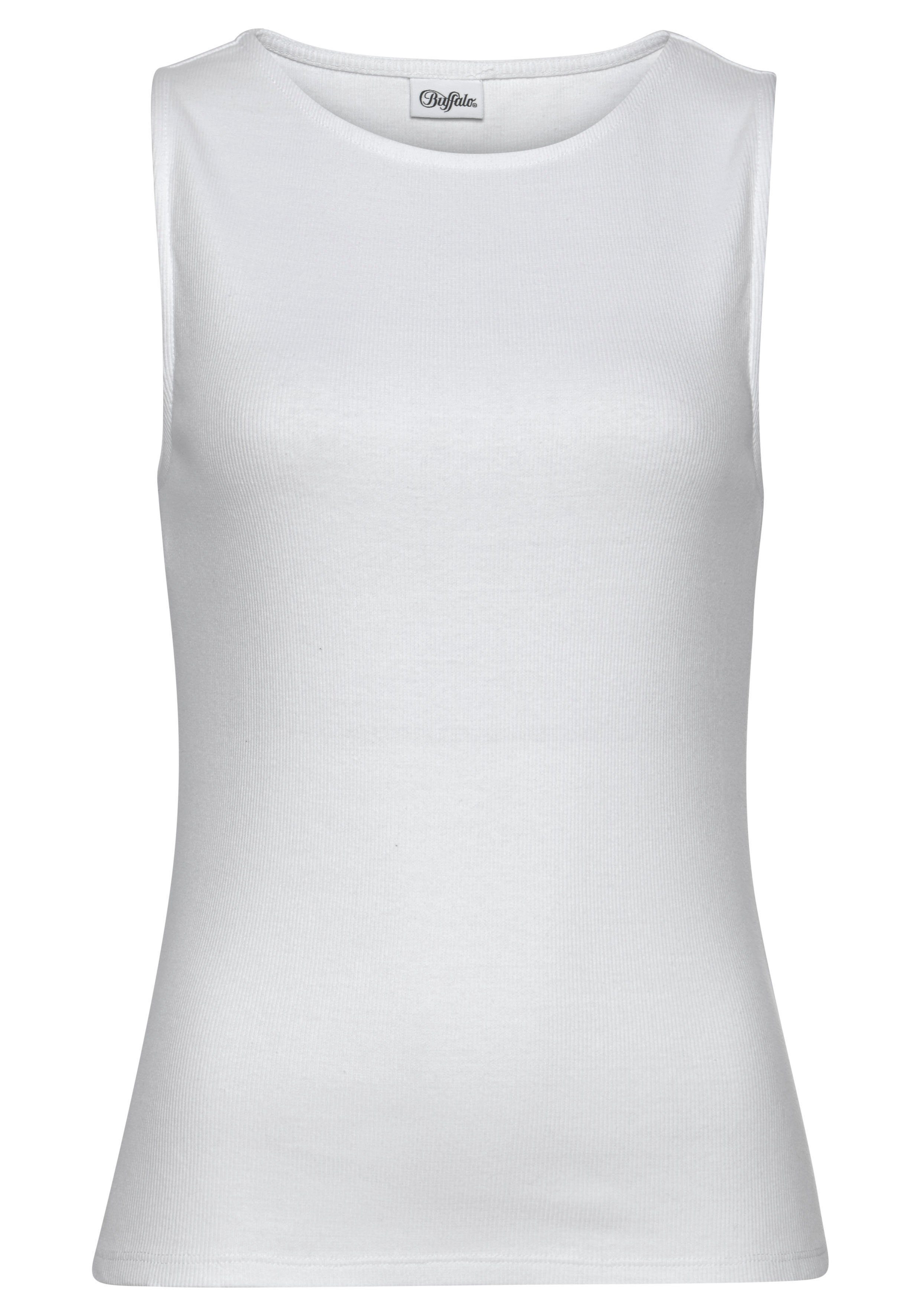 Buffalo Tanktop (Packung, 2er-Pack) aus weicher Rippware