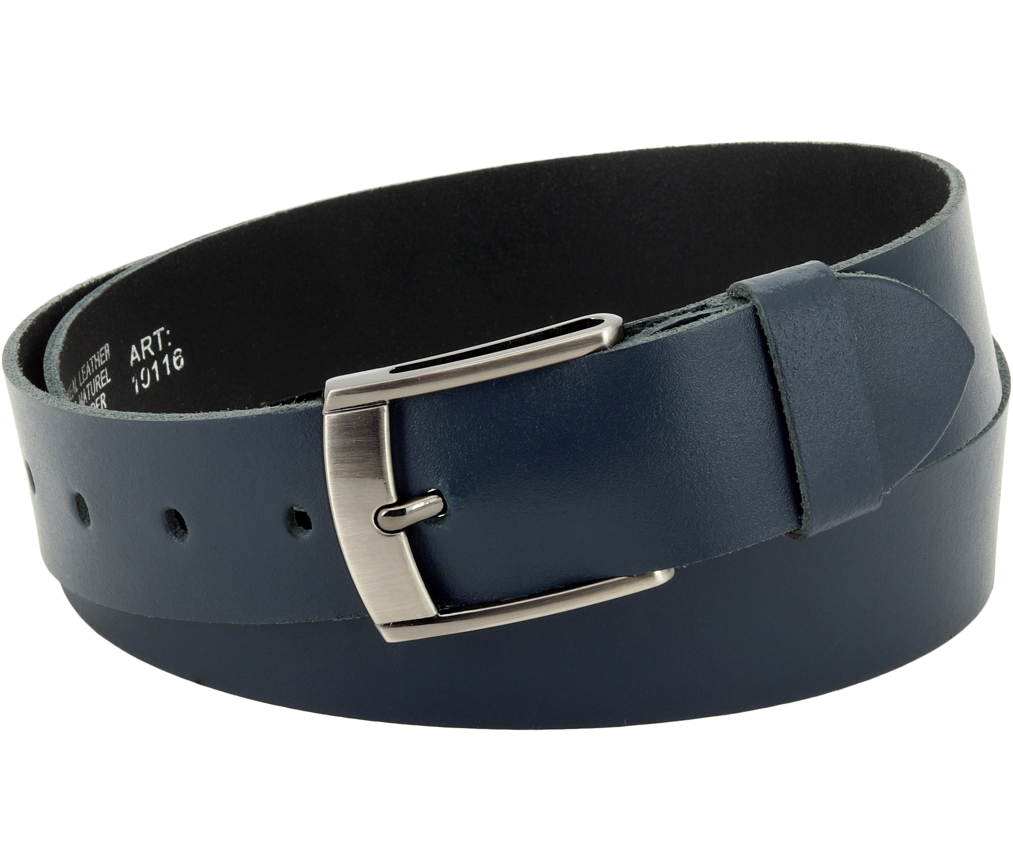 COLOGNEBELT Ledergürtel OM531-SL-Dunkelblau MADE IN GERMANY, günstig online kaufen