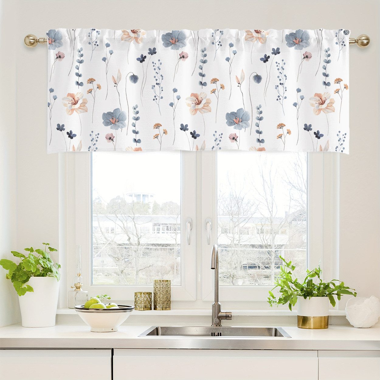 BYSURE Scheibengardine (1 St), Küchenfenstervorhänge günstig online kaufen