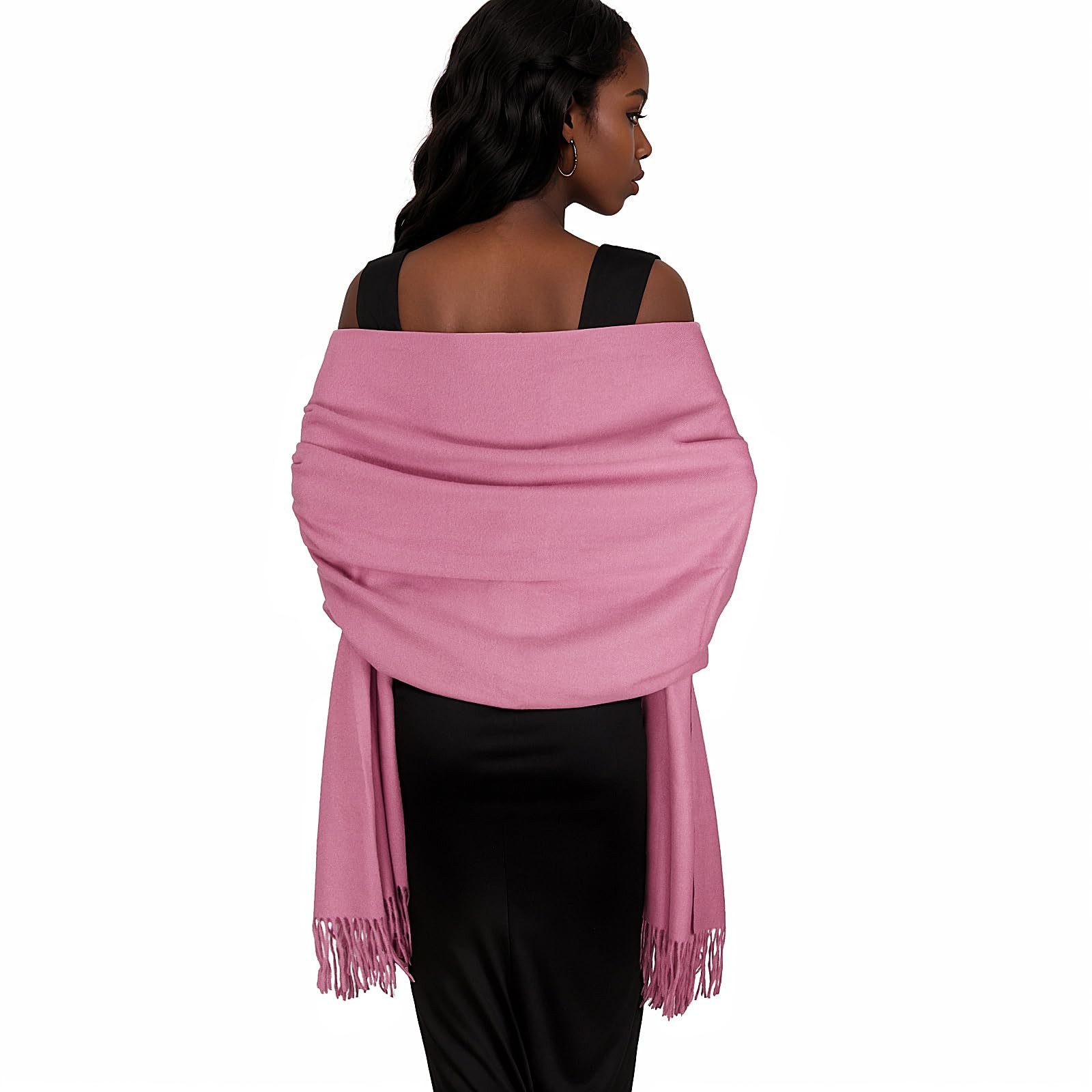 Cachito Modeschal Damen Schultertuch Abendkleid festlich Schal, mit quasten/fransen, Tücher für abendkleid Stola Scarf Winterschal