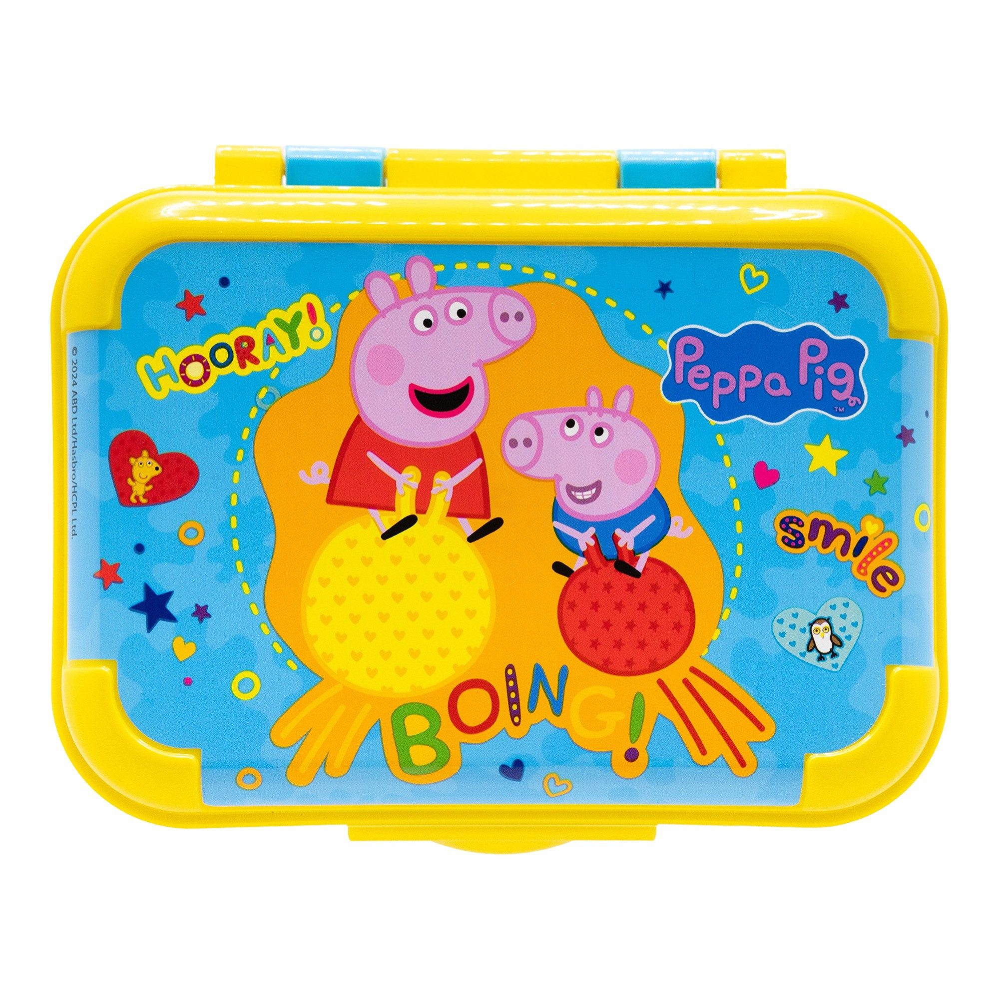 Peppa Pig Lunchbox Peppa Wutz Pig George 2 tlg Kinder Set Brotdose Alu Trinkflasche, (2-tlg., Spar-Set), 400 ml