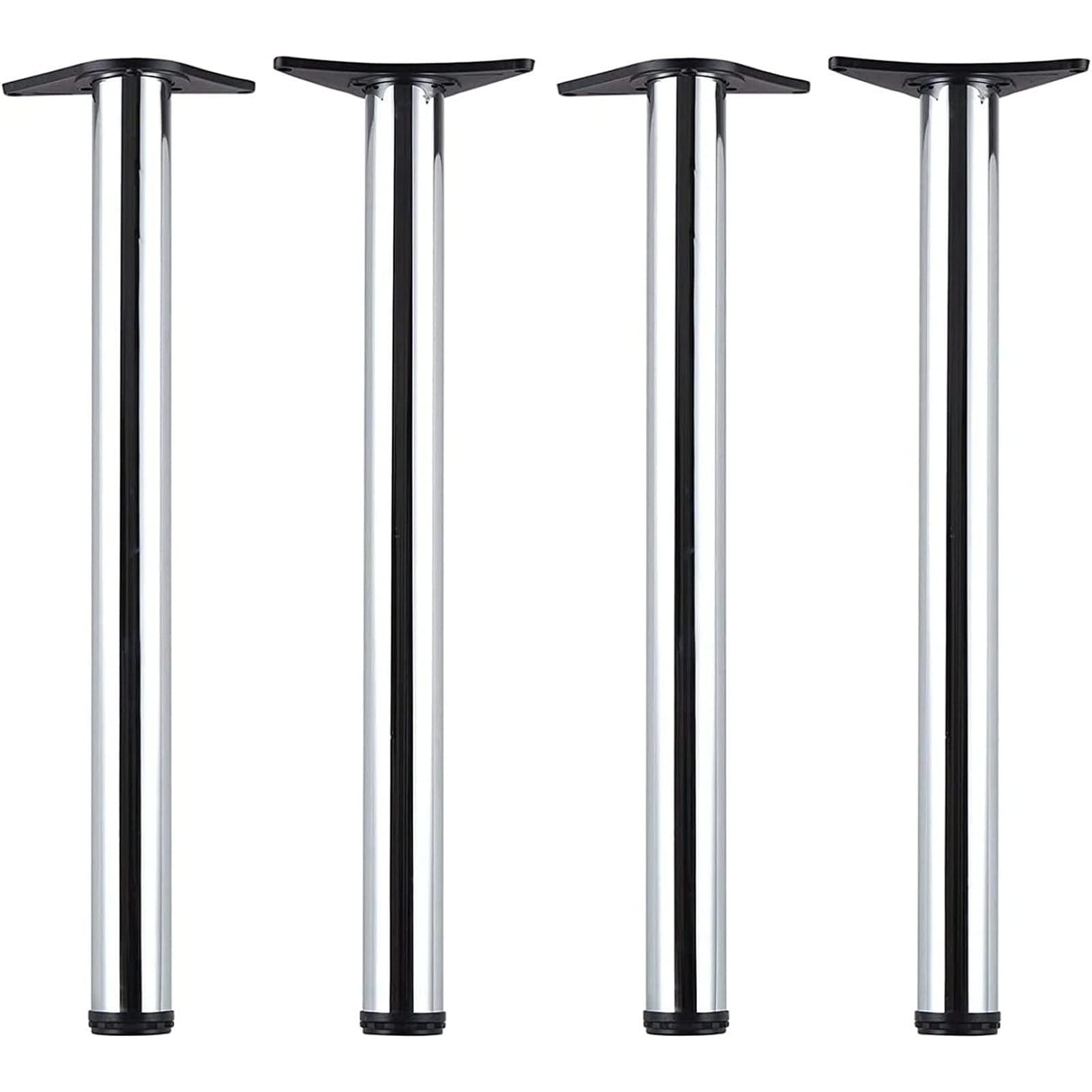 Youyijia Tischbein 4 Stück 710-730mm Regulierbare Tischbeine Ø60mm Edelstahl Tischbeine