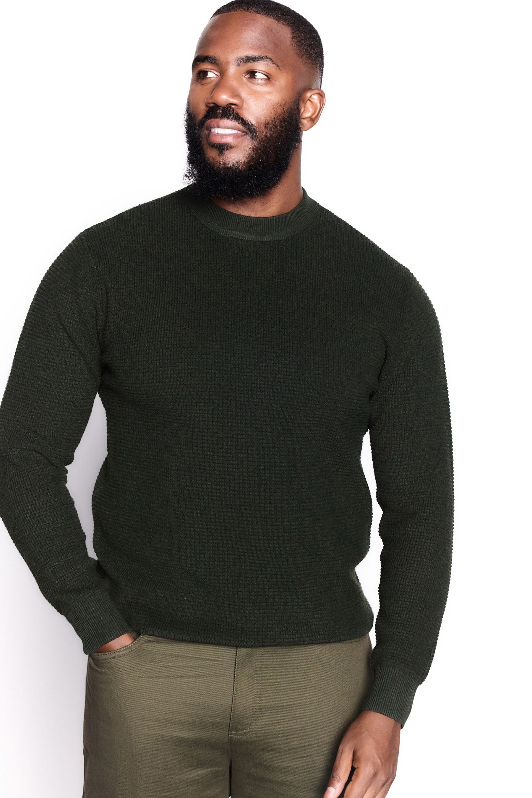 Next Strickpullover Regular Fit Essential Rundhalspullover, Struktur (1-tlg günstig online kaufen