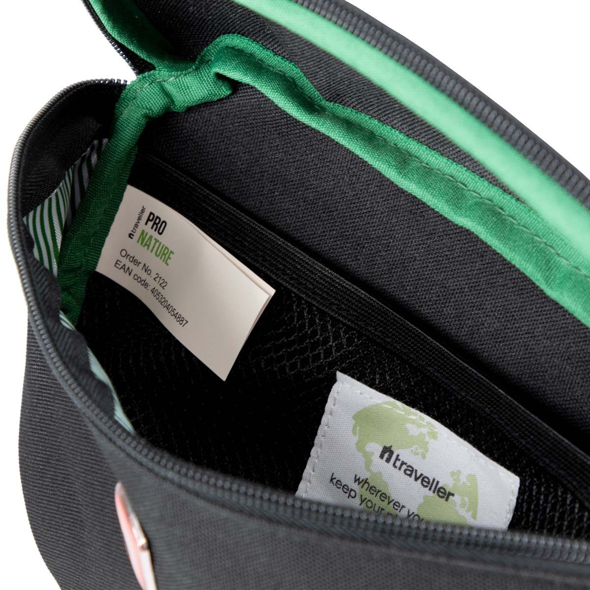Traveller Gürteltasche T19400701 Hüft-/Brusttasche Clever ca. 2 L schwarz (ein Stück, 1-tlg., ca. B/H/T 24/16,5/8,5 cm), Innenfach