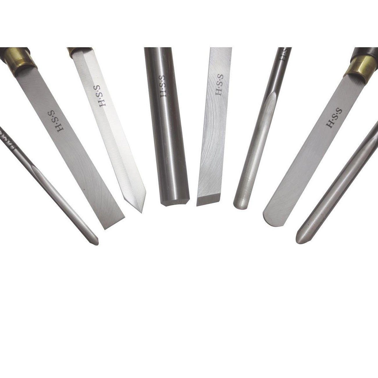 Holzmann Drechselbank HOLZMANN HSS-Profi-Drechselmesser Set 8-tlg H8TLGN Drechseleisen…