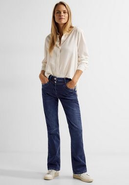 Cecil Bootcut-Jeans Slim Fit Jeans mit Bootcut Mittelblaue Waschung