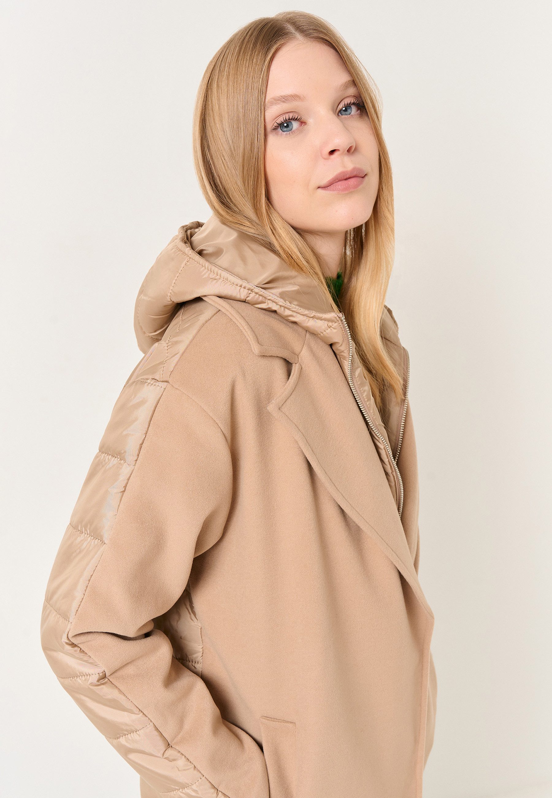 Jimmy Key Wintermantel Locker Geschnittener Midimantel günstig online kaufen