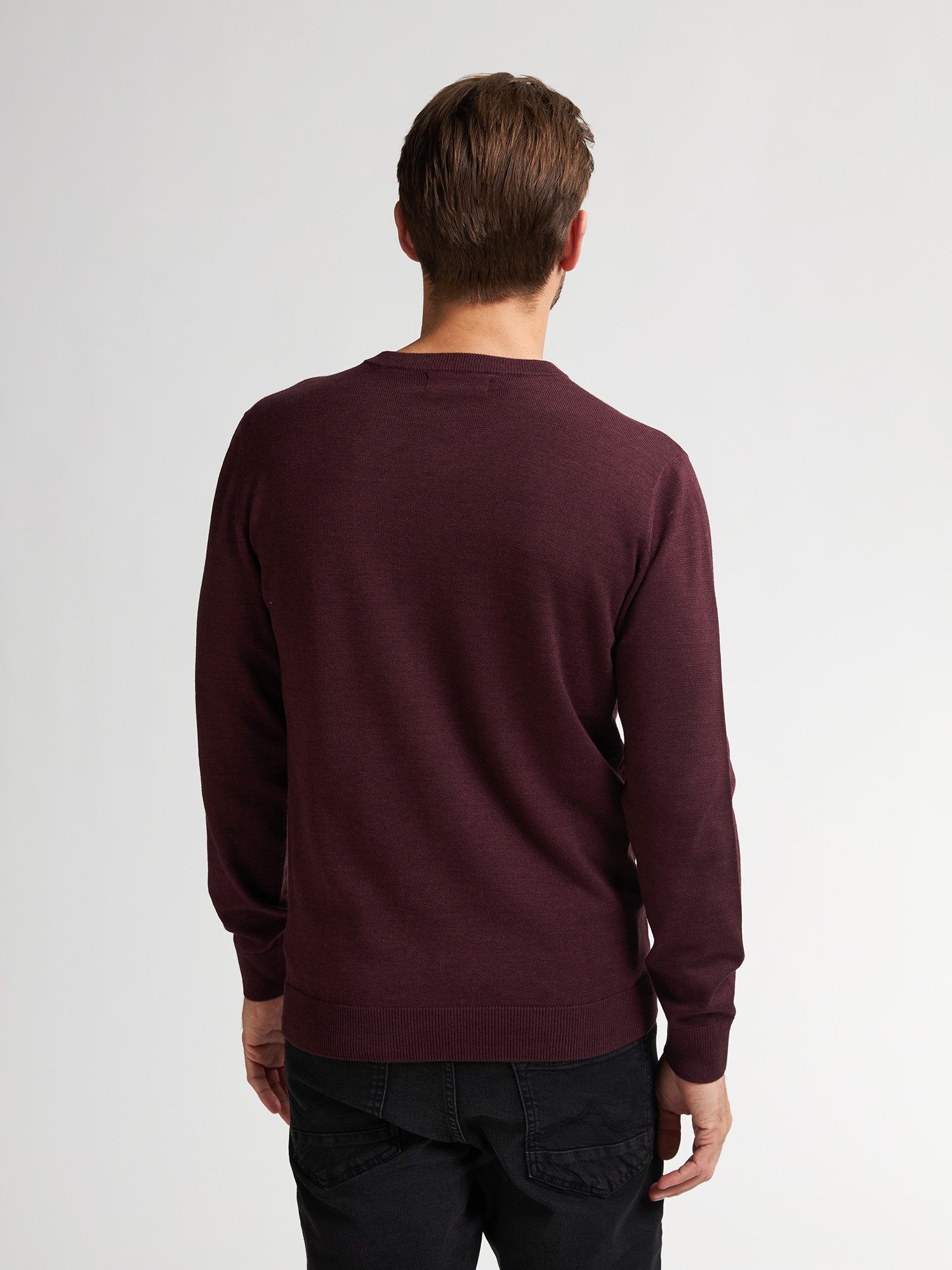 Petrol Industries V-Ausschnitt-Pullover V-Neck Basi Materialmix günstig online kaufen