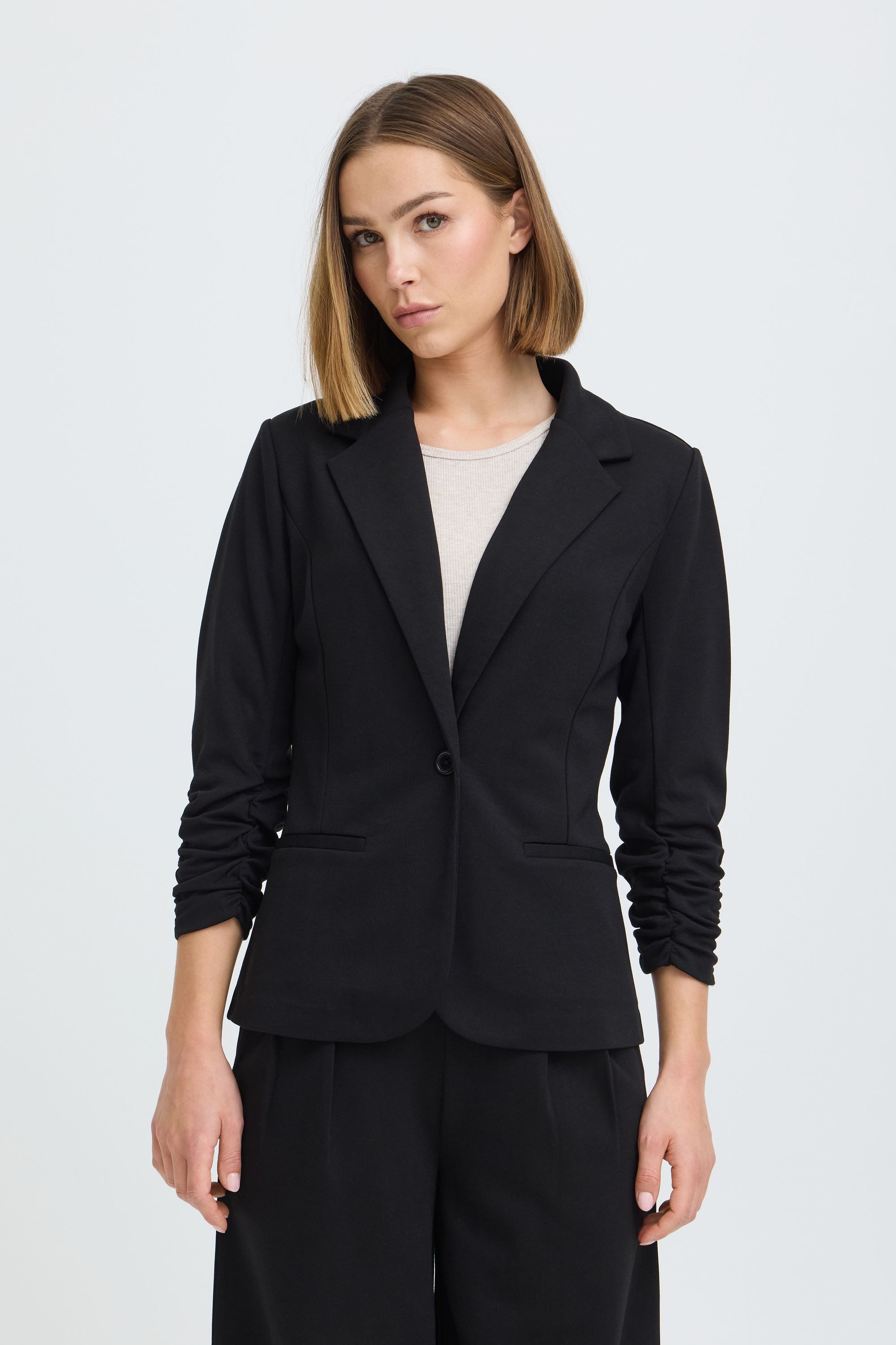 OXMO Jackenblazer OXNTanja Modischer Blazer mit geriffelten Ärmeln