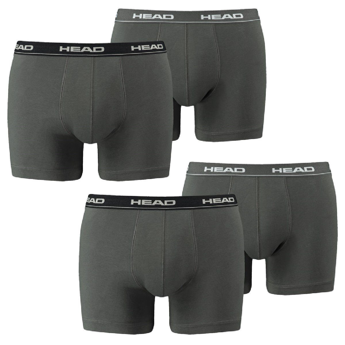 Head Boxershorts 4 er Pack Boxer (4-St., 4er-Pack) 415 - White/Black/Grey