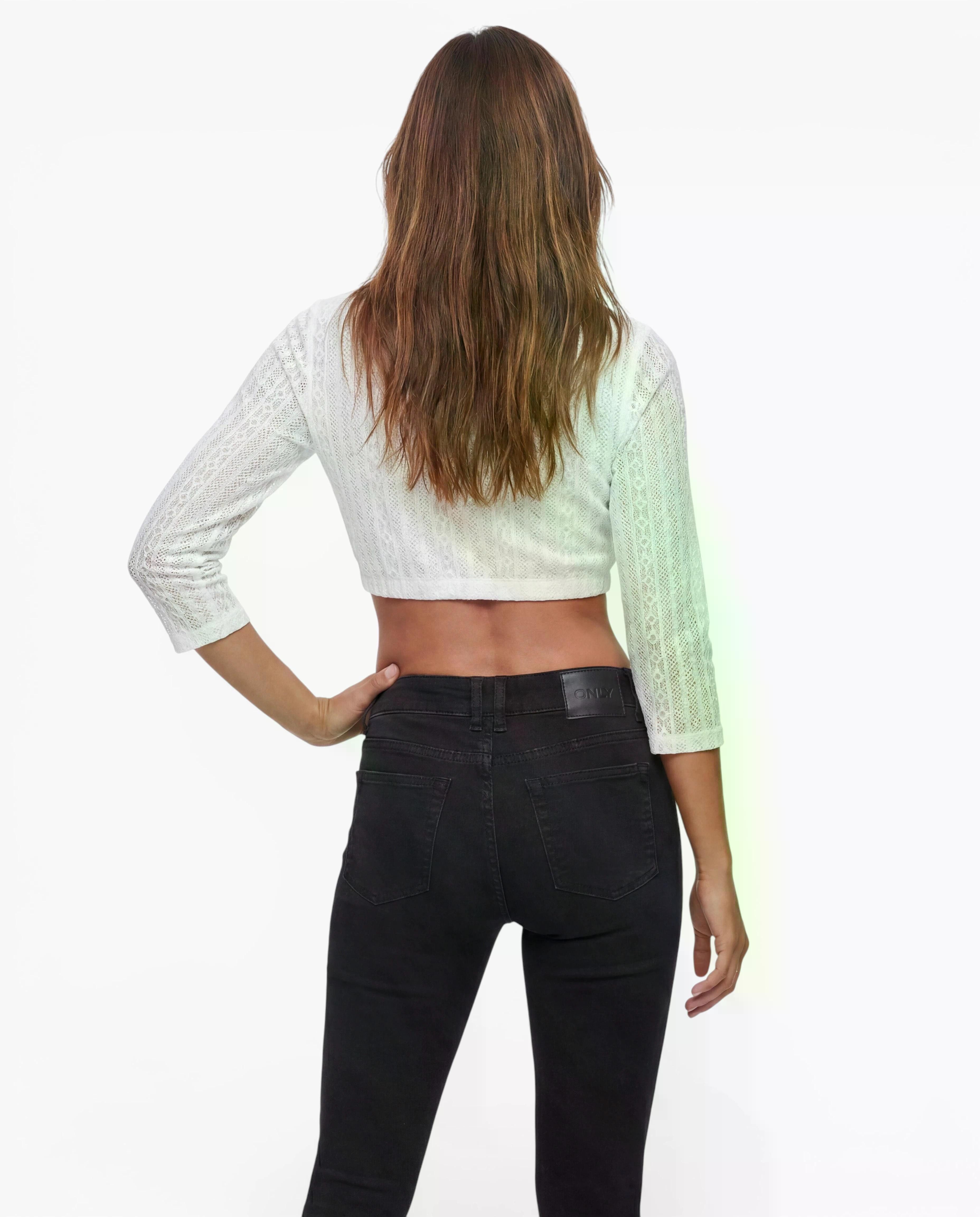 Ramona Lippert Dirndlbluse Lea 3/4 Arm Spitze