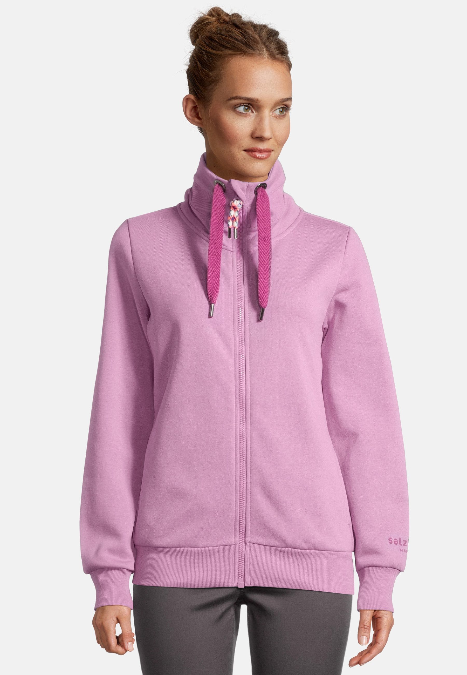 salzhaut Sweatjacke RACKELN - UNI Damen Leicht tailliert komfortabler Fit, nordisch klar – entspannter Look mit Haltung