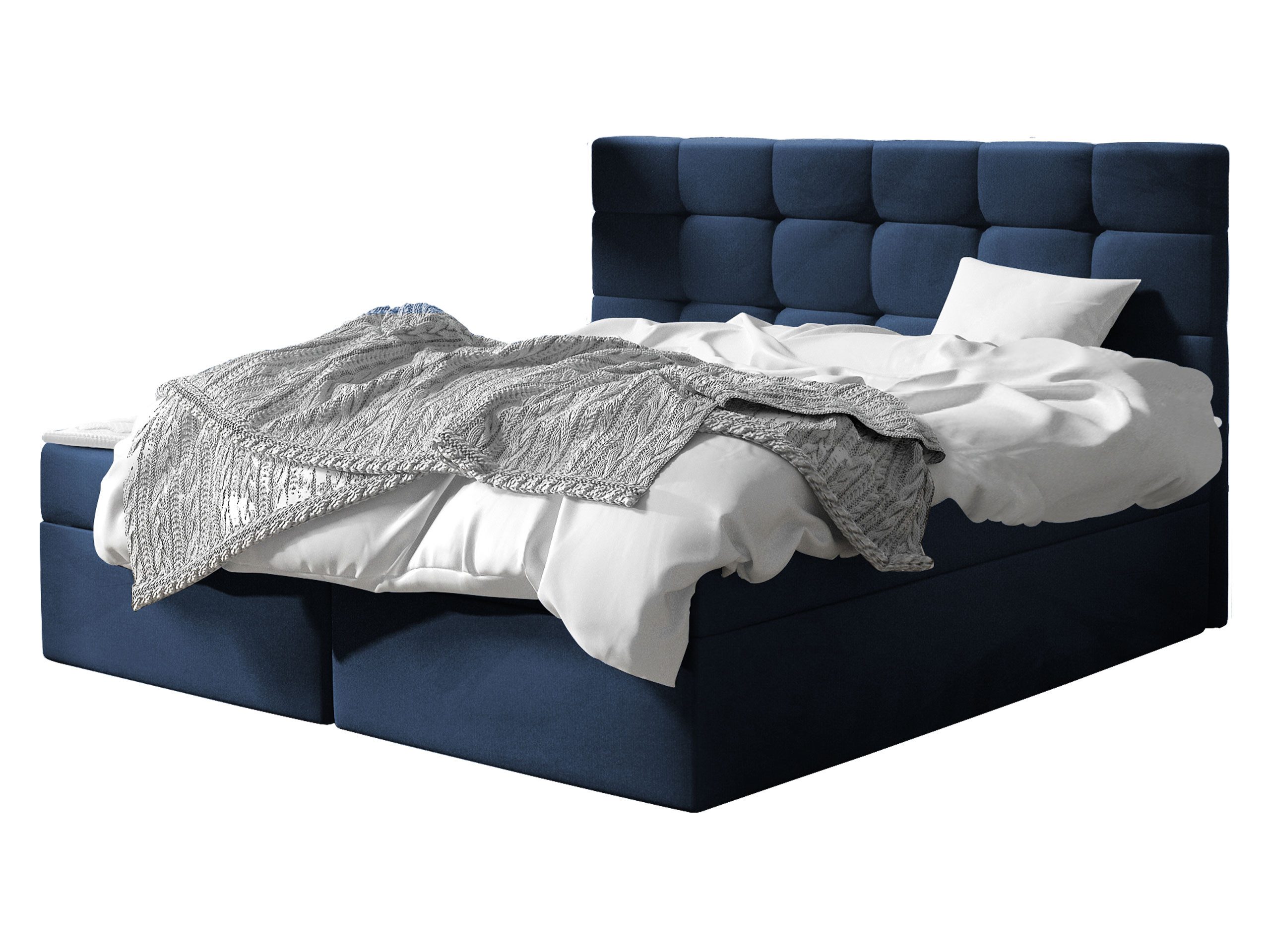 MIRJAN24 Boxspringbett Luanda (Bonell-Matratze und Topperr), mit zwei Bettkästen für die Bettwäsche