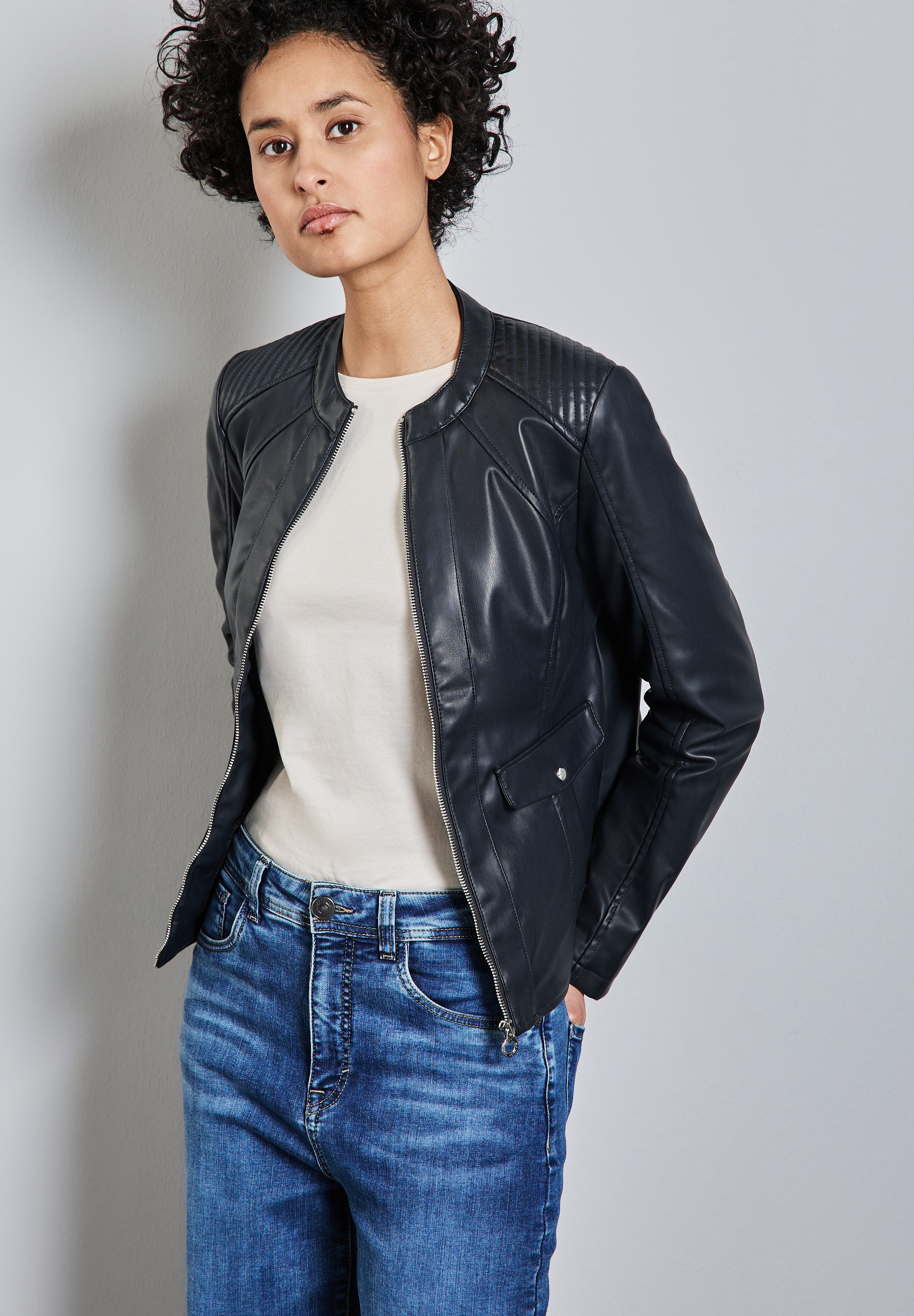Lederimitatjacke