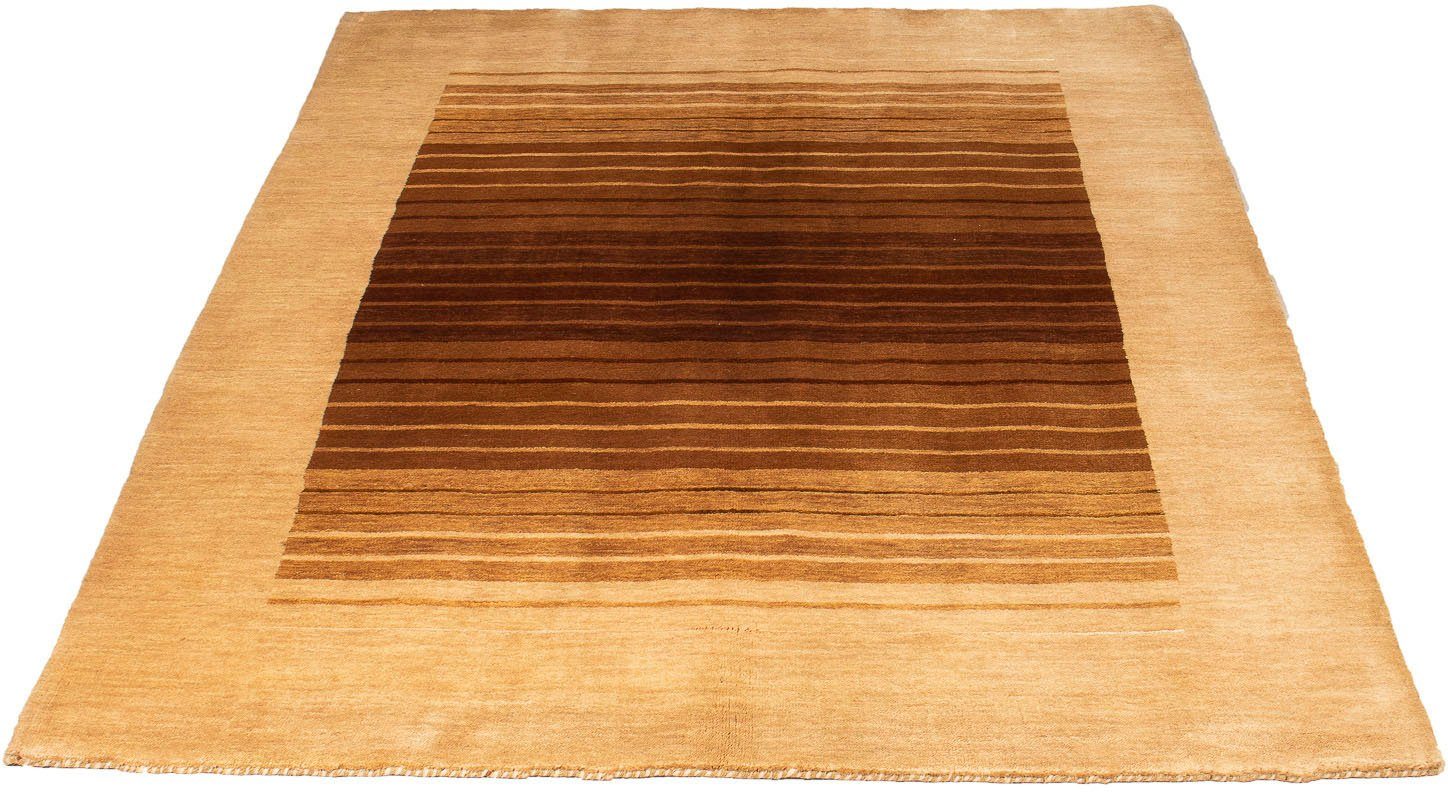 Wollteppich Gabbeh - Softy - 169 x 121 cm - hellbraun, morgenland, rechteckig, Höhe: 16 mm, Wohnzimmer, Einzelstück