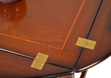 Kai Wiechmann Tabletttisch Butlers Tray Hampton Mahagoni, Beistelltisch 2-teilig, abnehmbares Serviertablett, hochwertige Optik, stilvolles Design