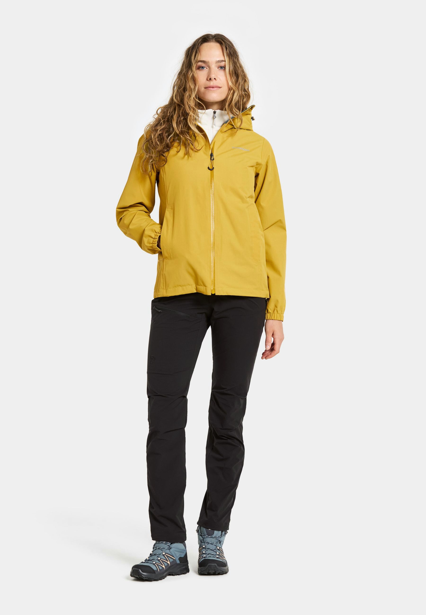 Didriksons Outdoorjacke Damen Regenjacke Wasserdicht VARJA mit Kapuze mit Taschen