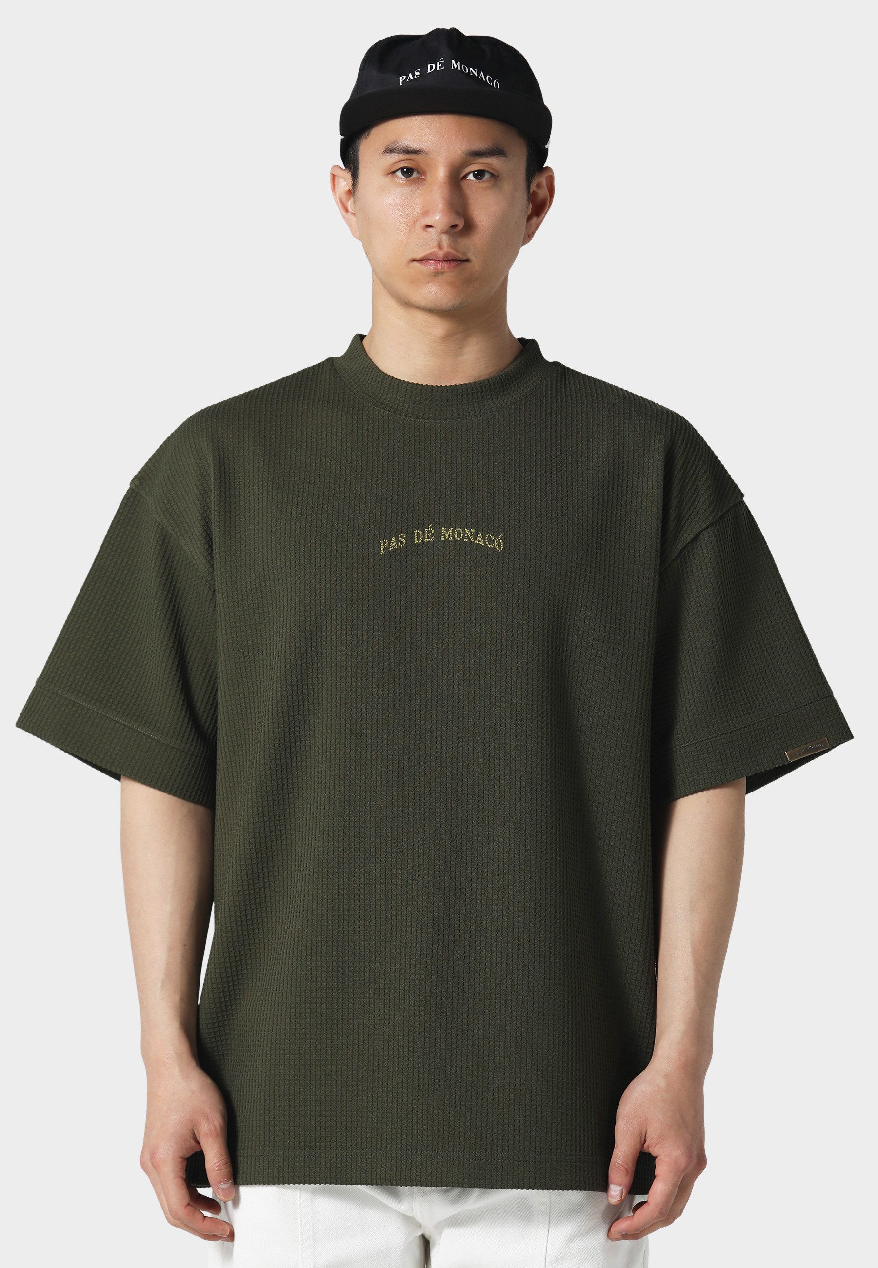 Pas De Monaco T-Shirt Pas De Monaco WAFFLE T-SHIRT (1-tlg)