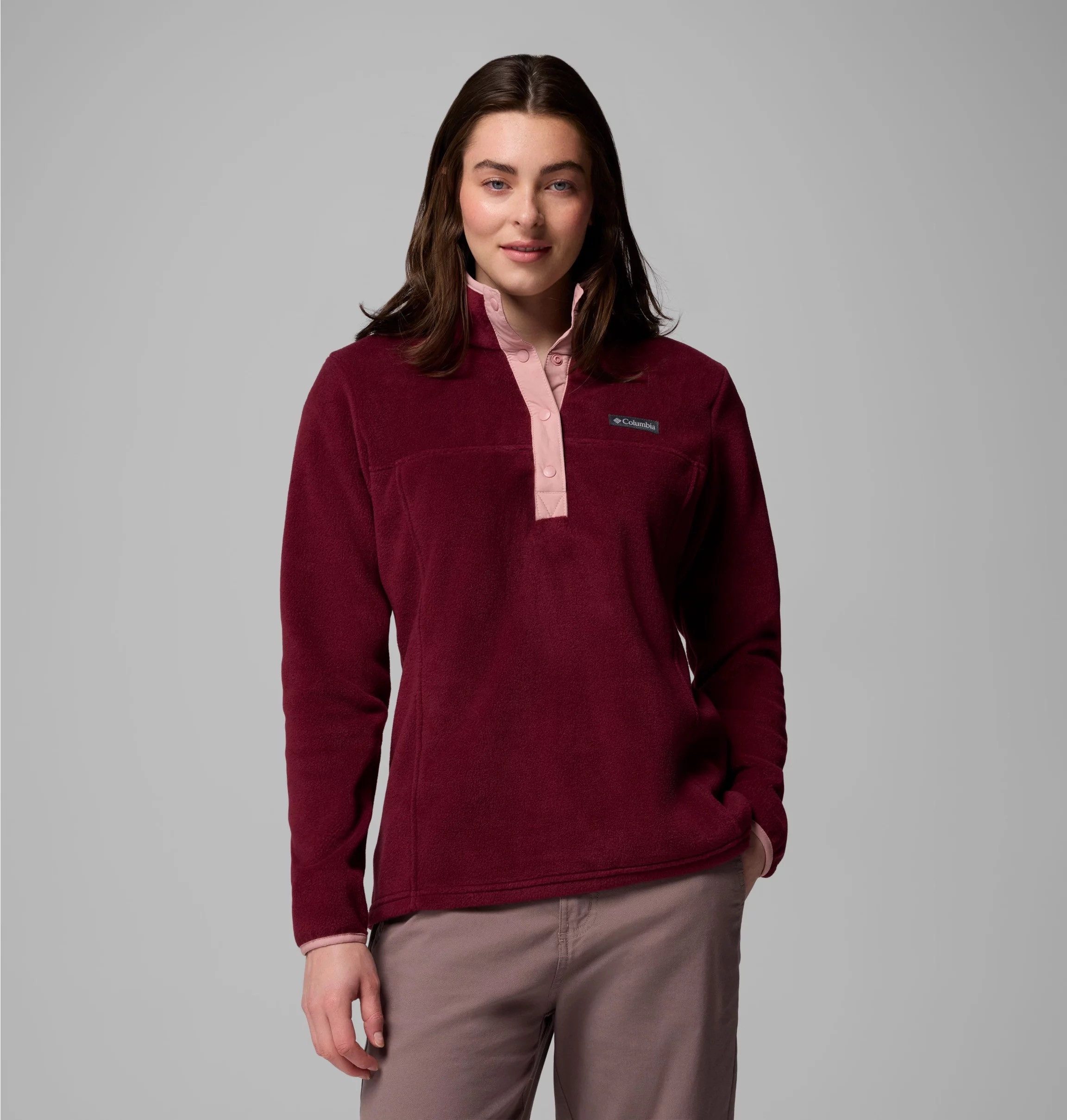 Columbia Fleecepullover Benton Springs 1/2 Snap Pull Over II mit halblangem Druckknopfverschluss, wasserabweisend, windabweisend