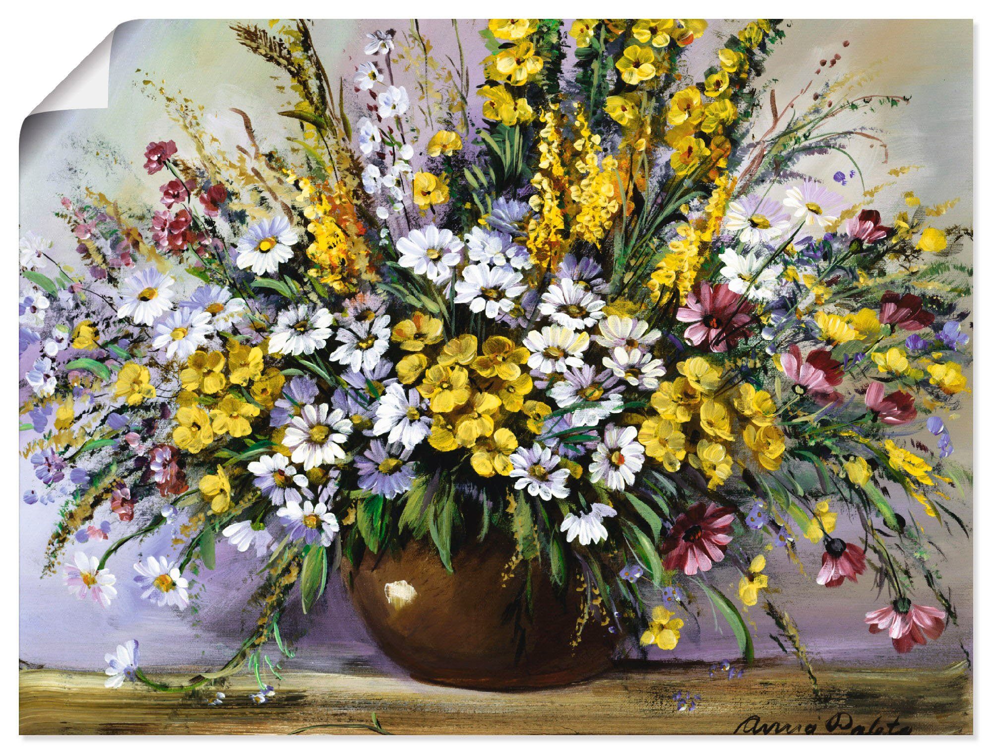 Artland Wandbild Herrlichkeit von Gänseblümchen, Blumen (1 St), als Leinwandbild, Wandaufkleber oder Poster in versch. Größen