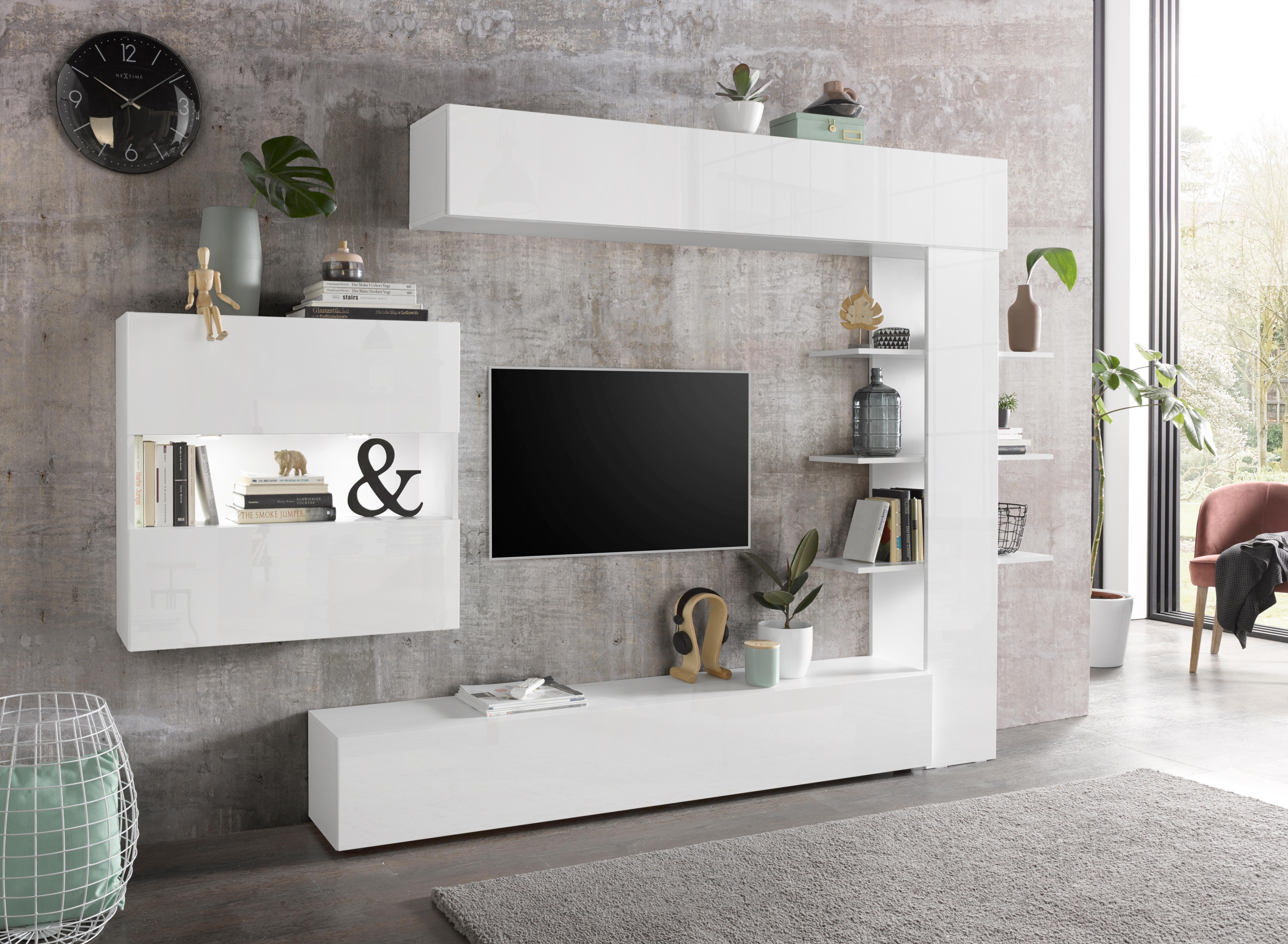 OTTO home Wohnwand Sorano, (Set, 4-St), mit Hängeschrank