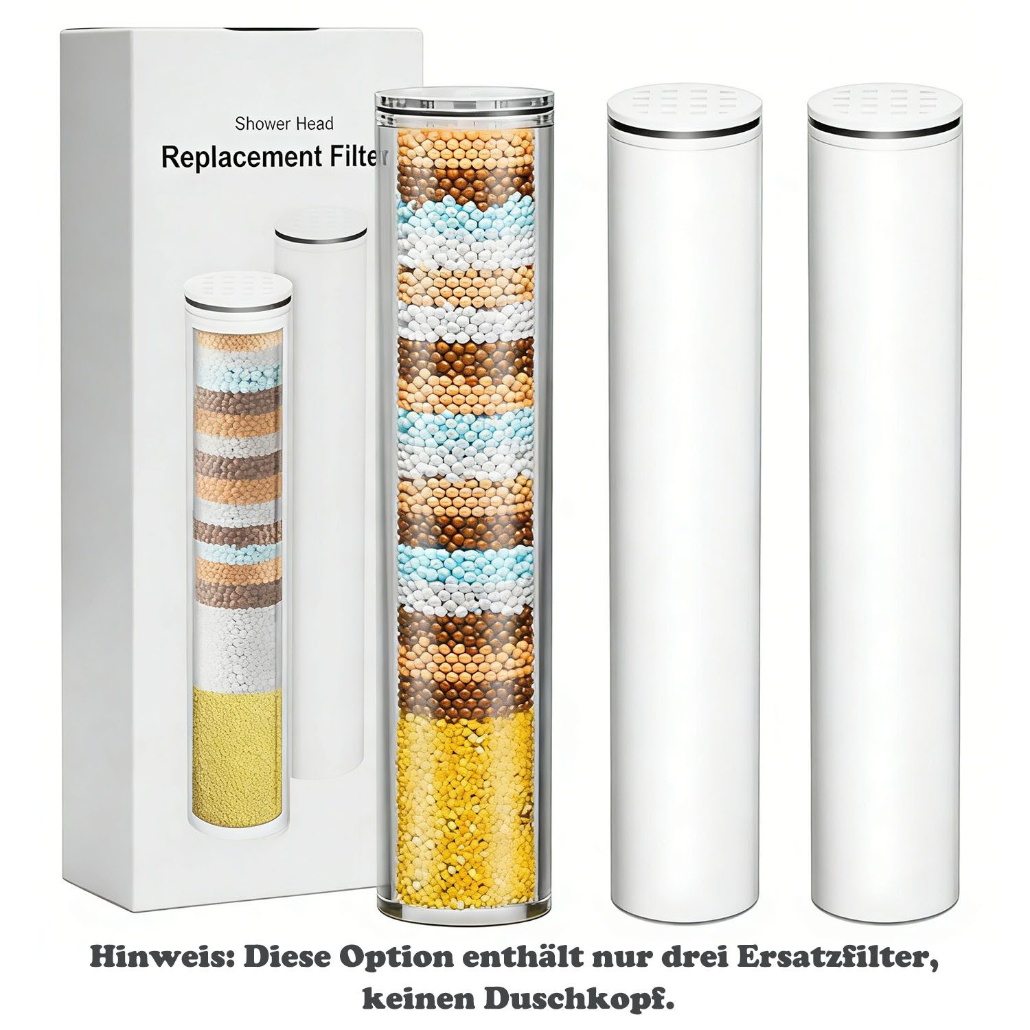 SURFOU Handbrause Duschkopf mit 4 Filter Hochdruck Handbrause mit Schlauch 10Strahlarten, (XL groß 5 Zoll Brause, Duschkopf mit schlauch, Duschkopf mit filter, Duschkopf Wassersparend mit 4 Filterkartuschen, Dusch-Set mit 20-Stufen-Filtersystem, Duschbrause für Hartes Wasser, Rest-Chlor,Bakterien, Schwermetall, 1-tlg., mit 150 cm Edelstahl-Duschschlauch), groß, leistungsstark, verstärkend